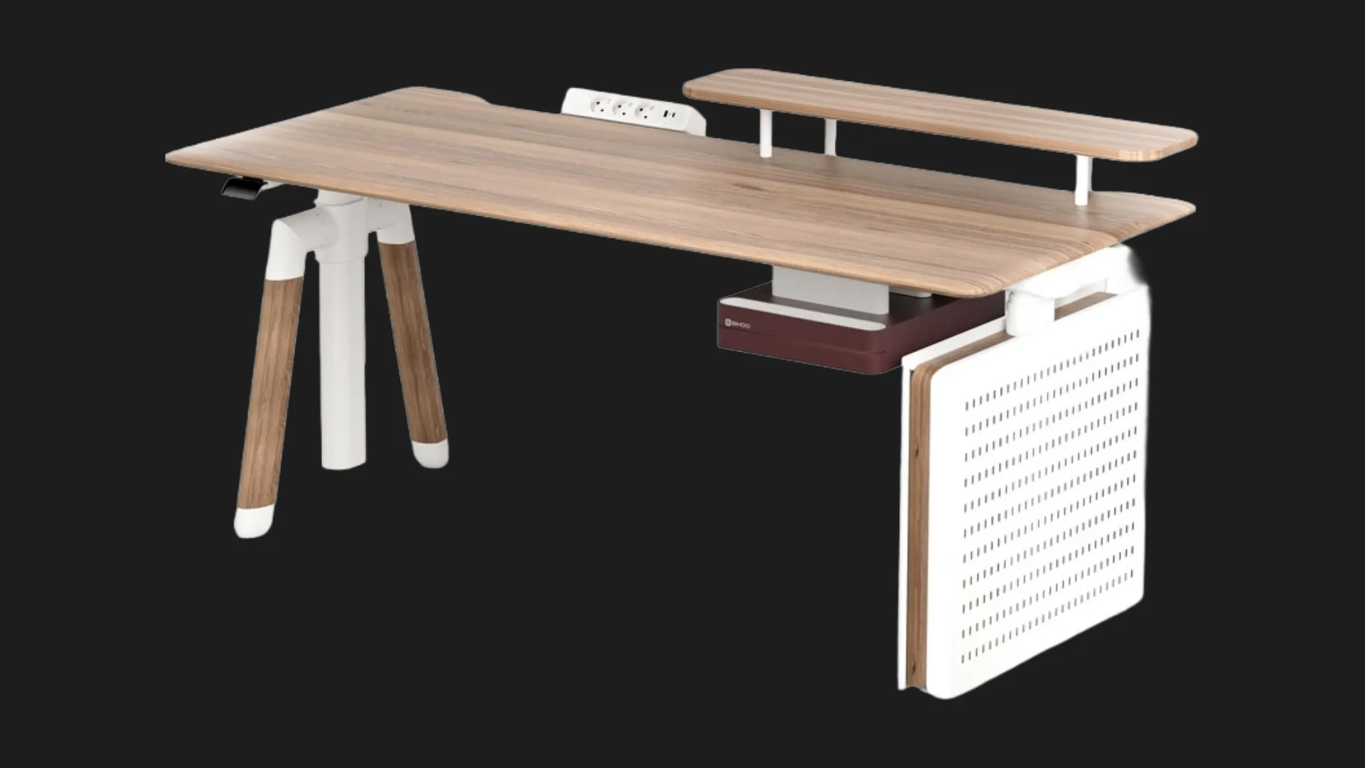 Компьютерный стол Sihoo D07 (Maple/White) (D07B-102/D07J-102-AB) (UA)