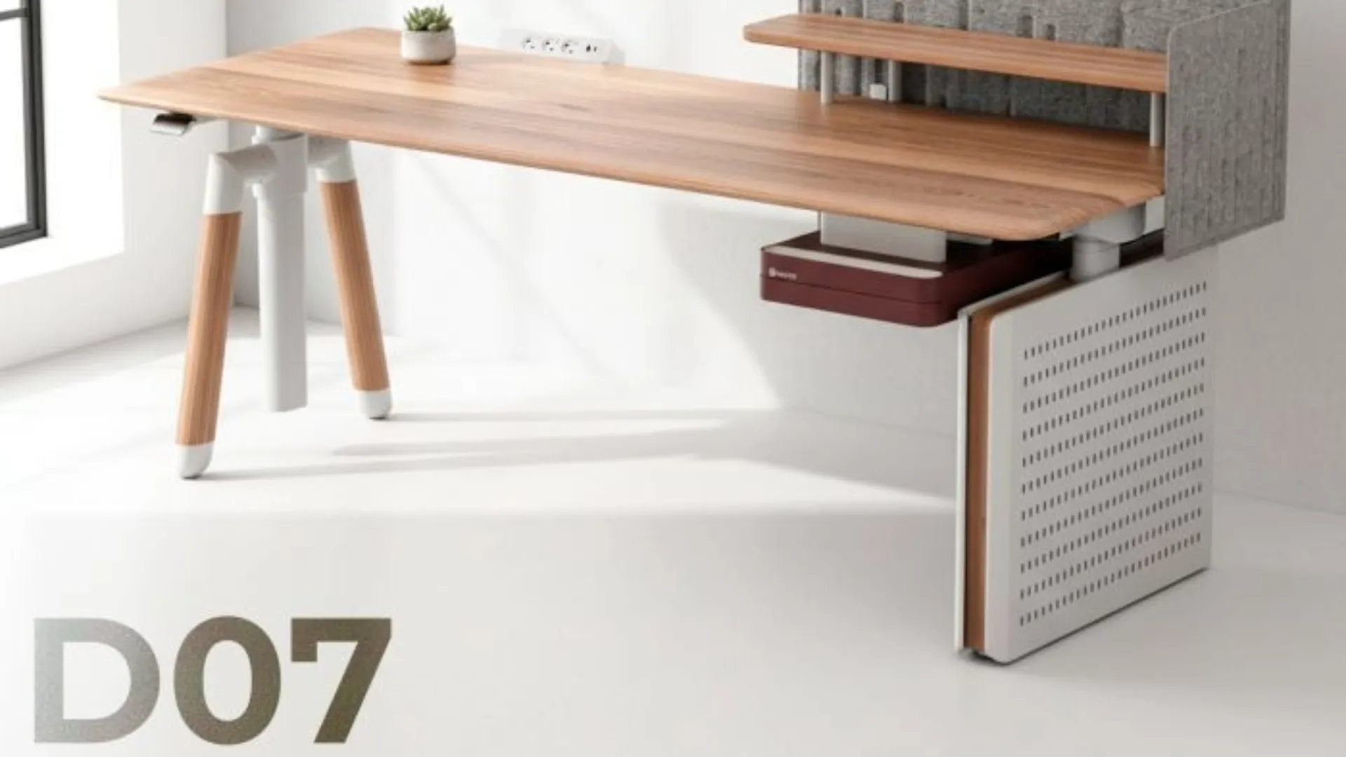 Компьютерный стол Sihoo D07 (Maple/White) (D07A-102/D07J-102-AB/D07-P) (UA)