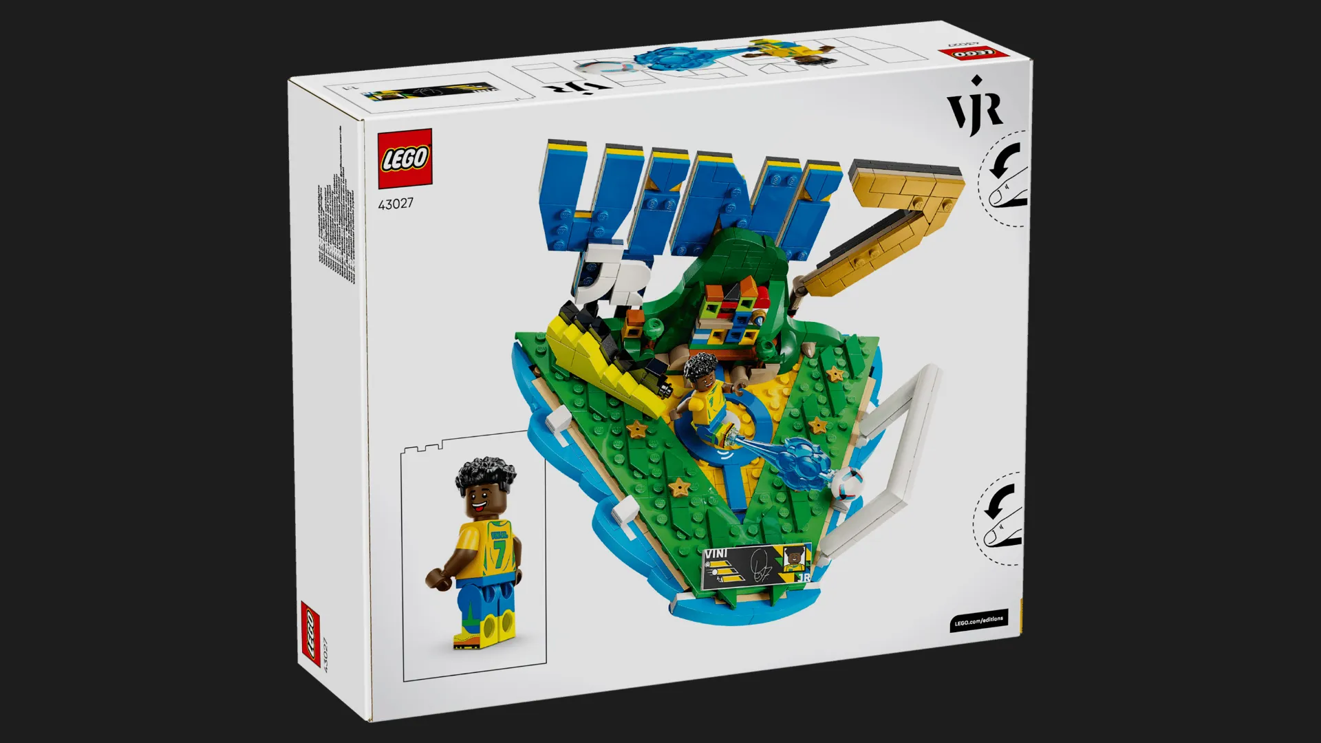 Конструктор LEGO Editions Винисиус Жуниор — лучшие моменты футбольных матчей (43027)