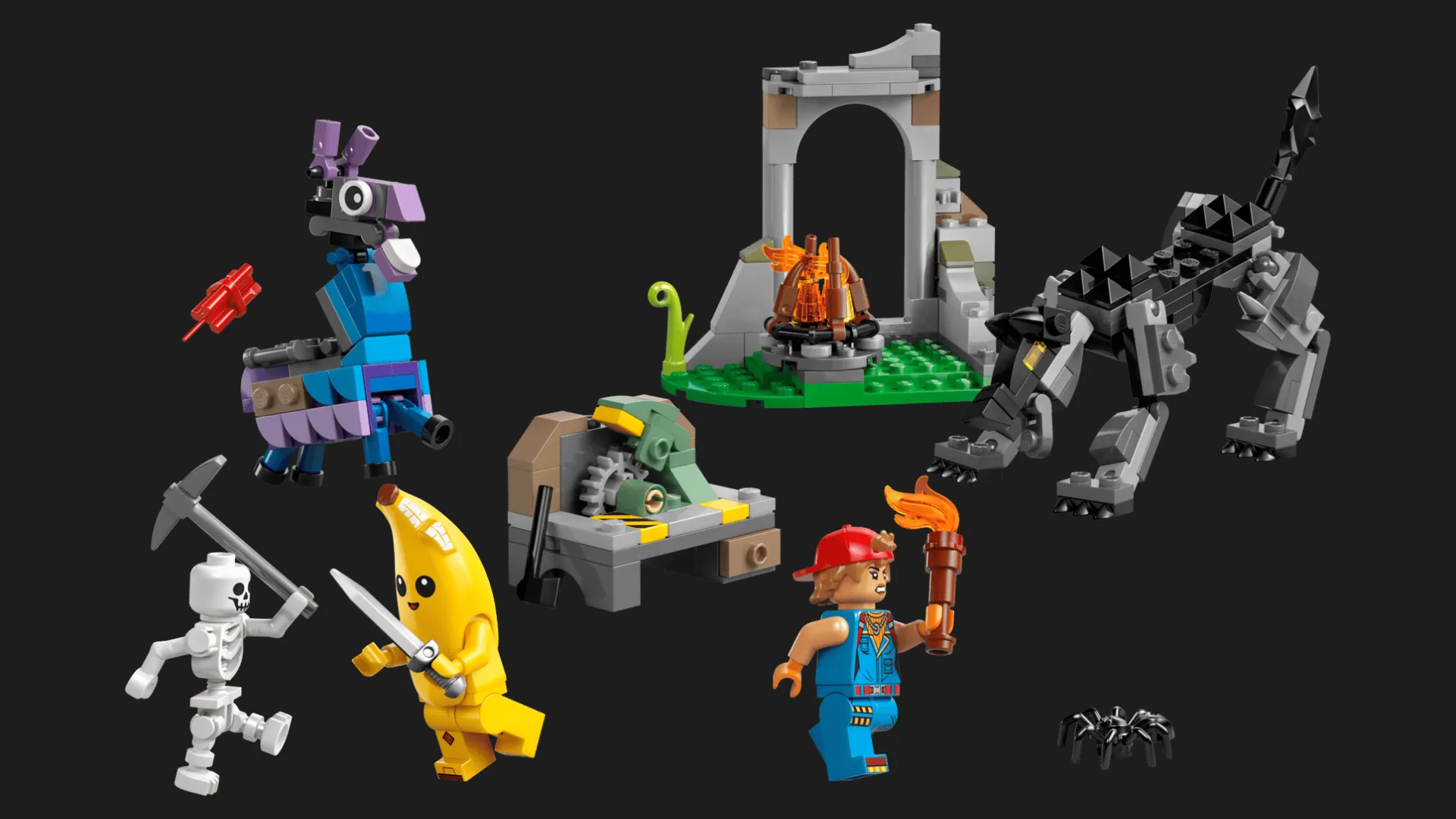 Конструктор LEGO Fortnite Лагерь Peely и Sparkplug (77075)