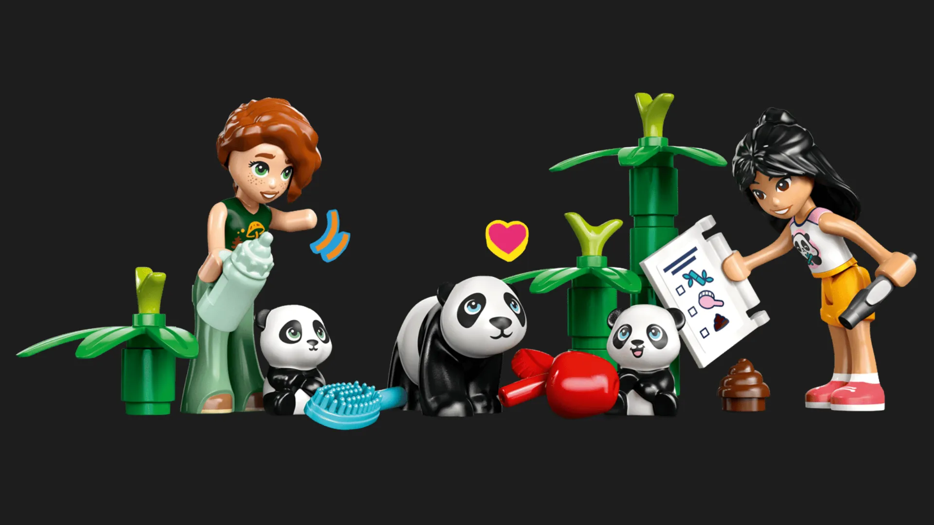 Конструктор LEGO Friends Догляд за тваринами в заповіднику панд (42648)