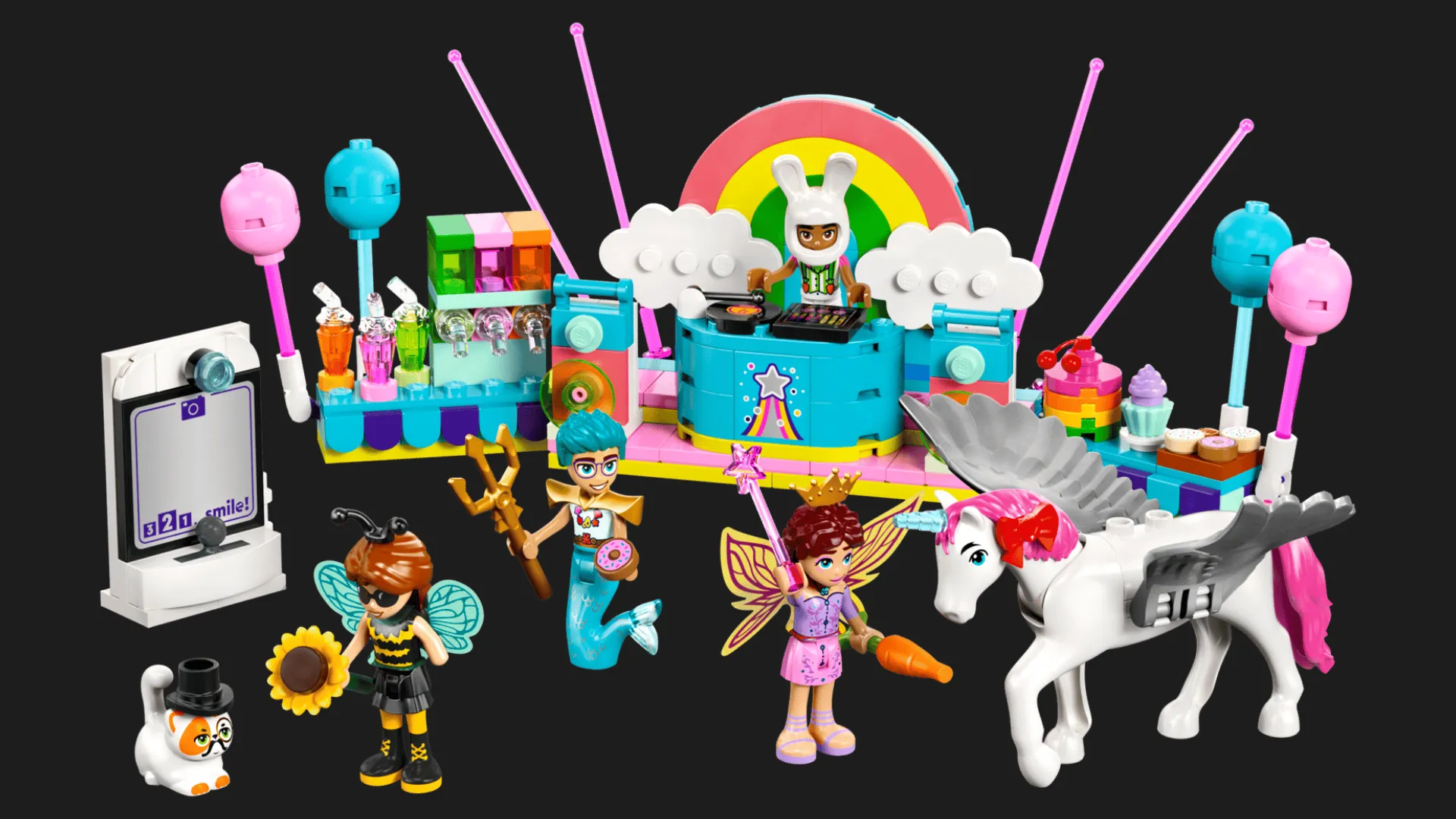 Конструктор LEGO Friends Костюмированная вечеринка с единорогом и феей (42661)