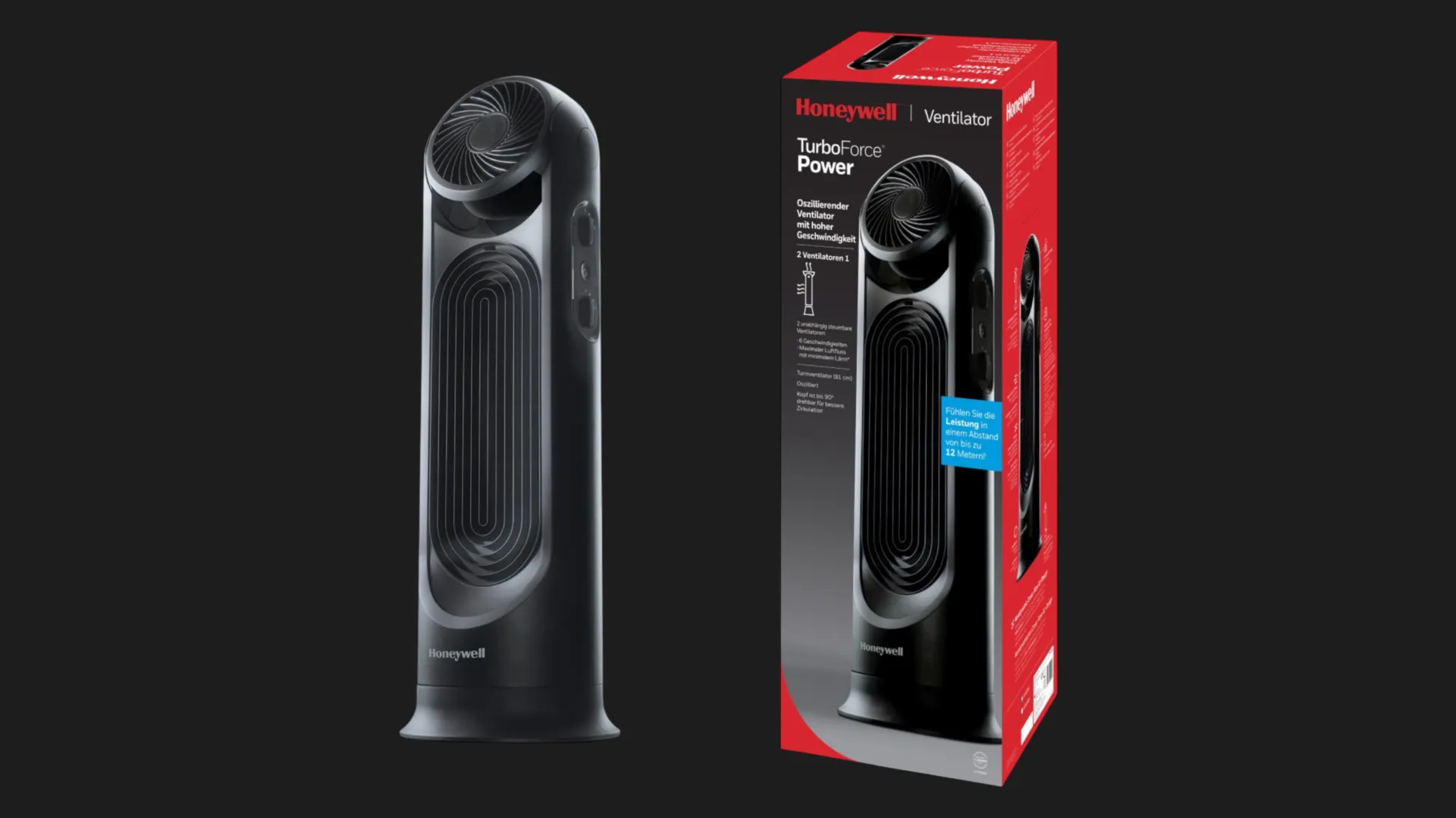 Вентилятор Honeywell Turbo Force Power (HYF500E) (Black)