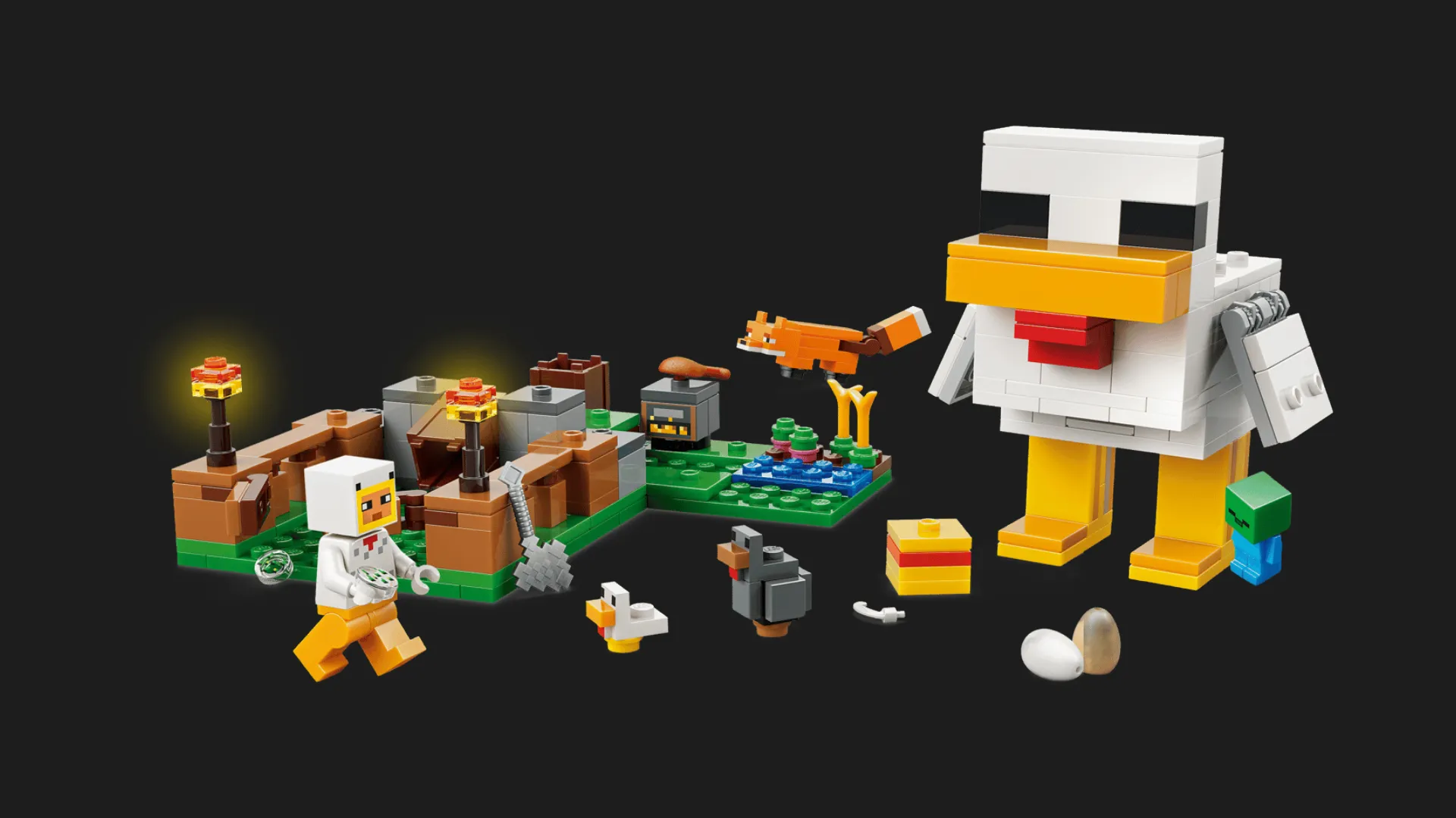 Конструктор LEGO Minecraft Куриная ферма (21585)