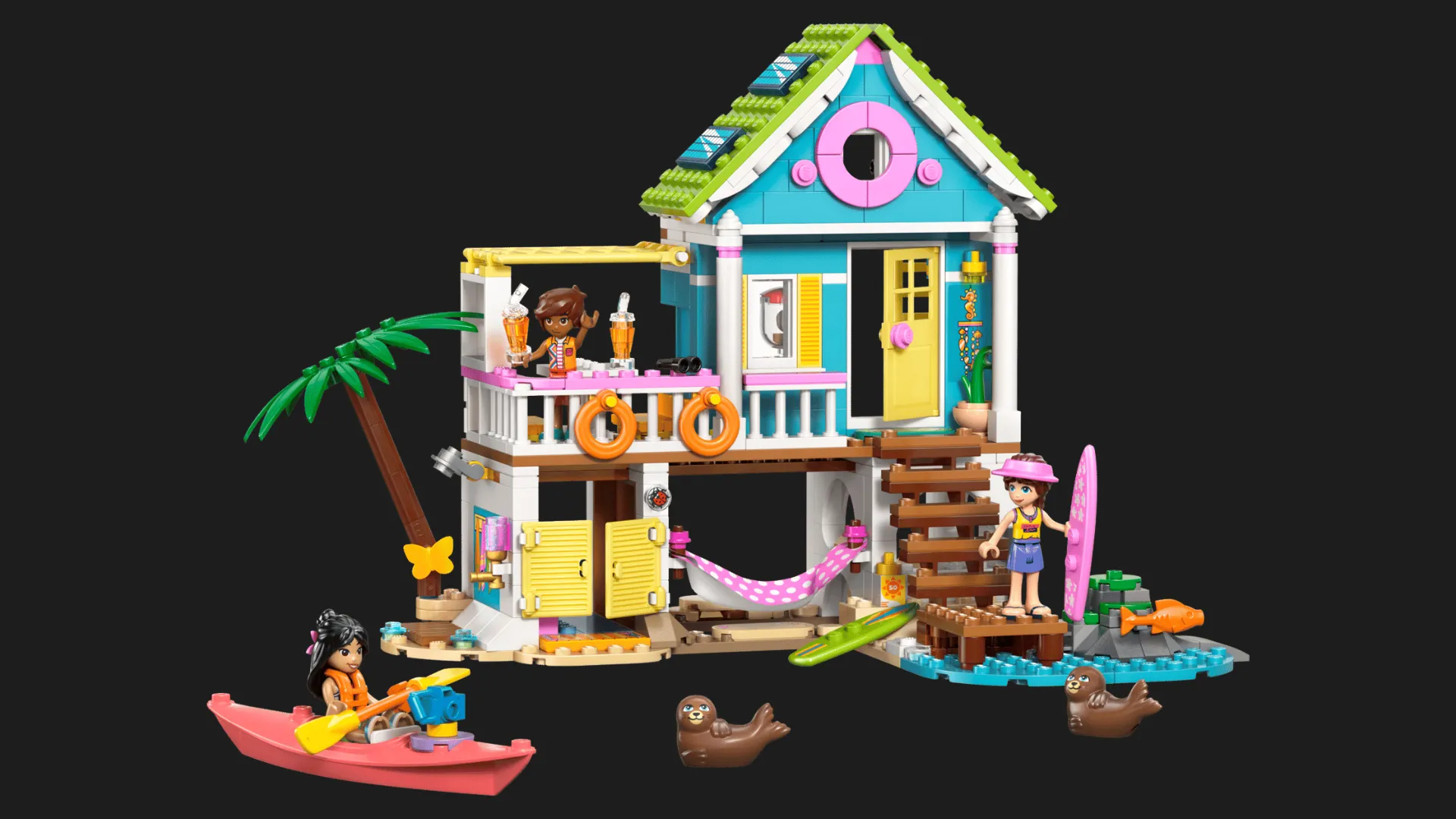 Конструктор LEGO Friends Пляжний будиночок з морськими котиками (42699)