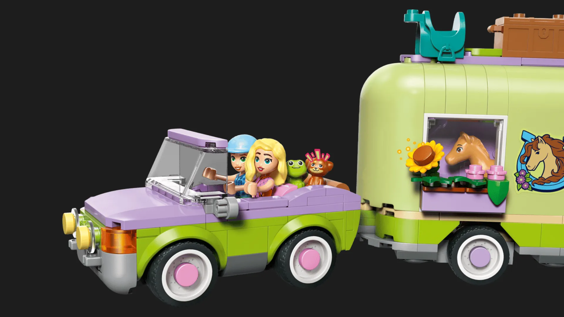 Конструктор LEGO Friends Прицеп для лошади и жеребенка (42695)