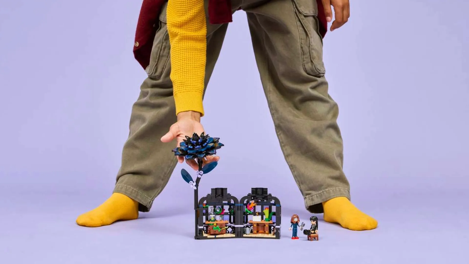 Конструктор LEGO Wednesday Цветок черной георгины (76784)