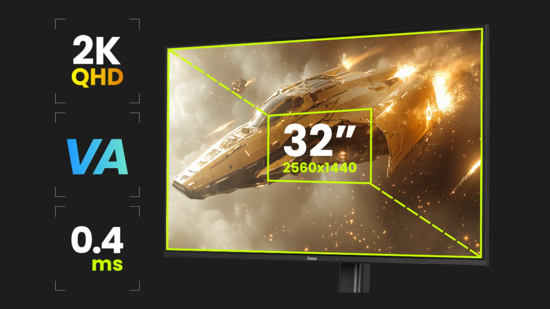 Монитор Iiyama 31.5" VA 240Hz GB3295QSU-B1 (UA)
