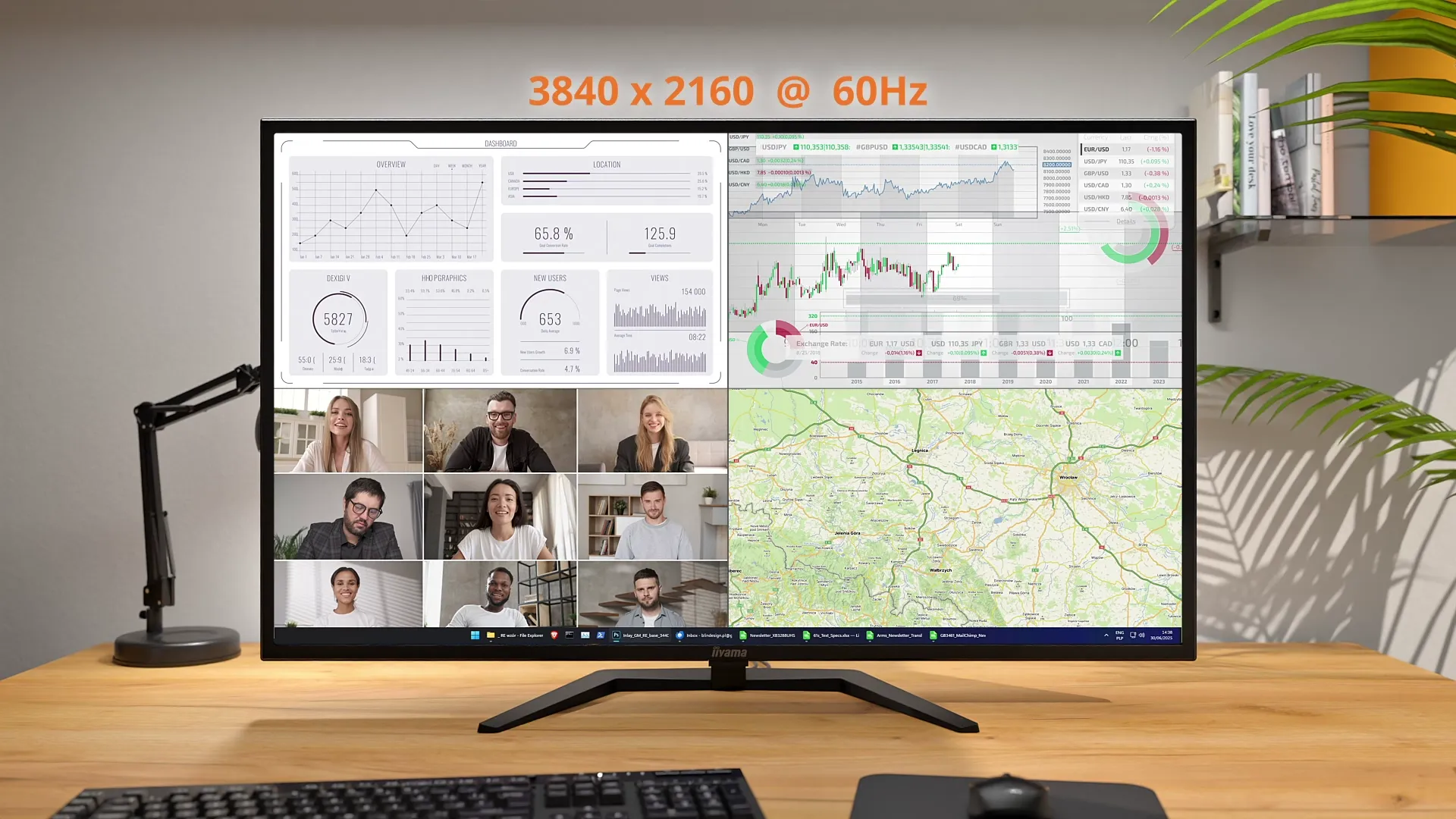 Монитор Iiyama 42.5" IPS 60Hz X4373UHSU-B2 (UA)