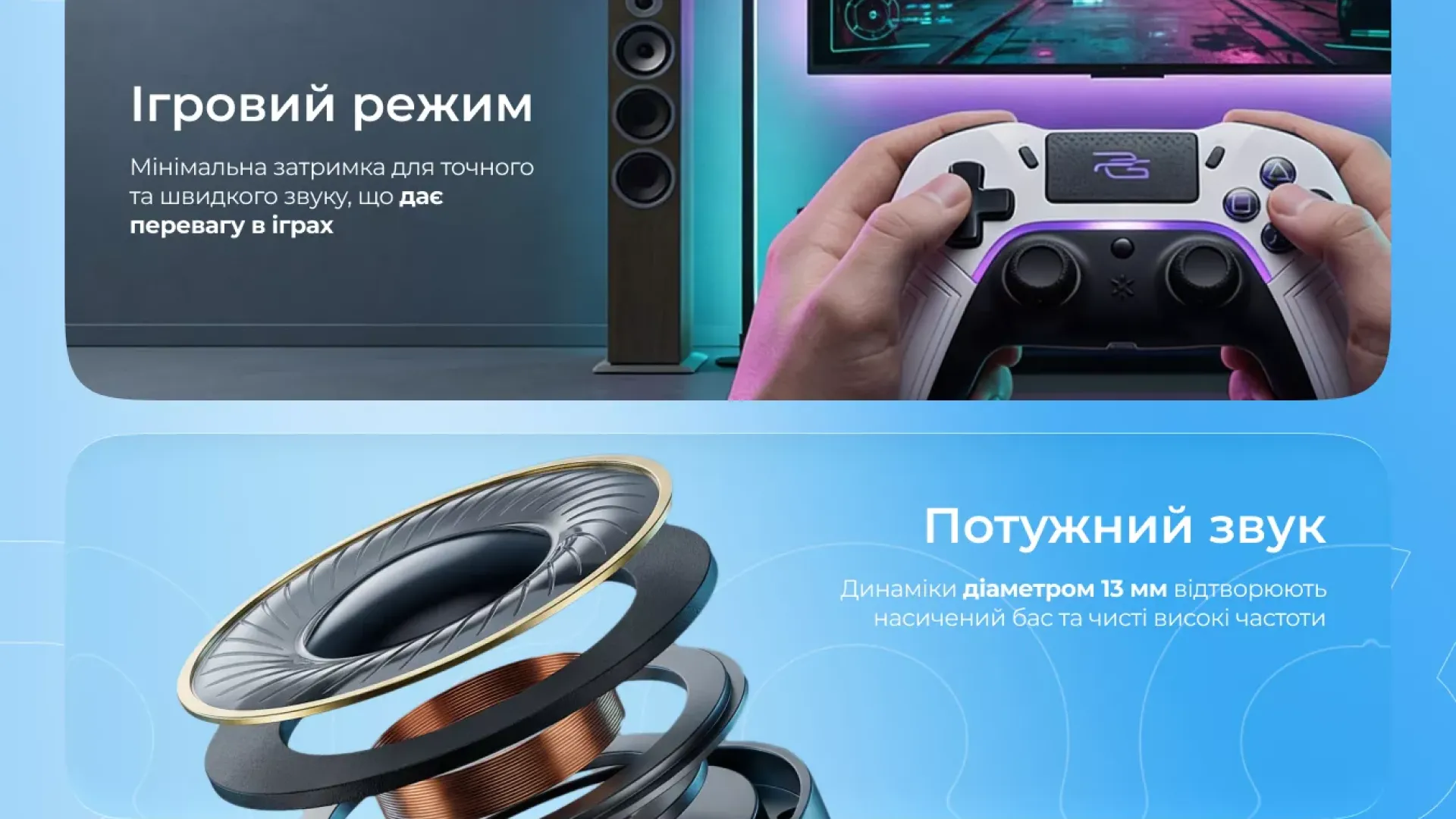 Навушники Proove Tempo TWS with ANC (APP) (White)