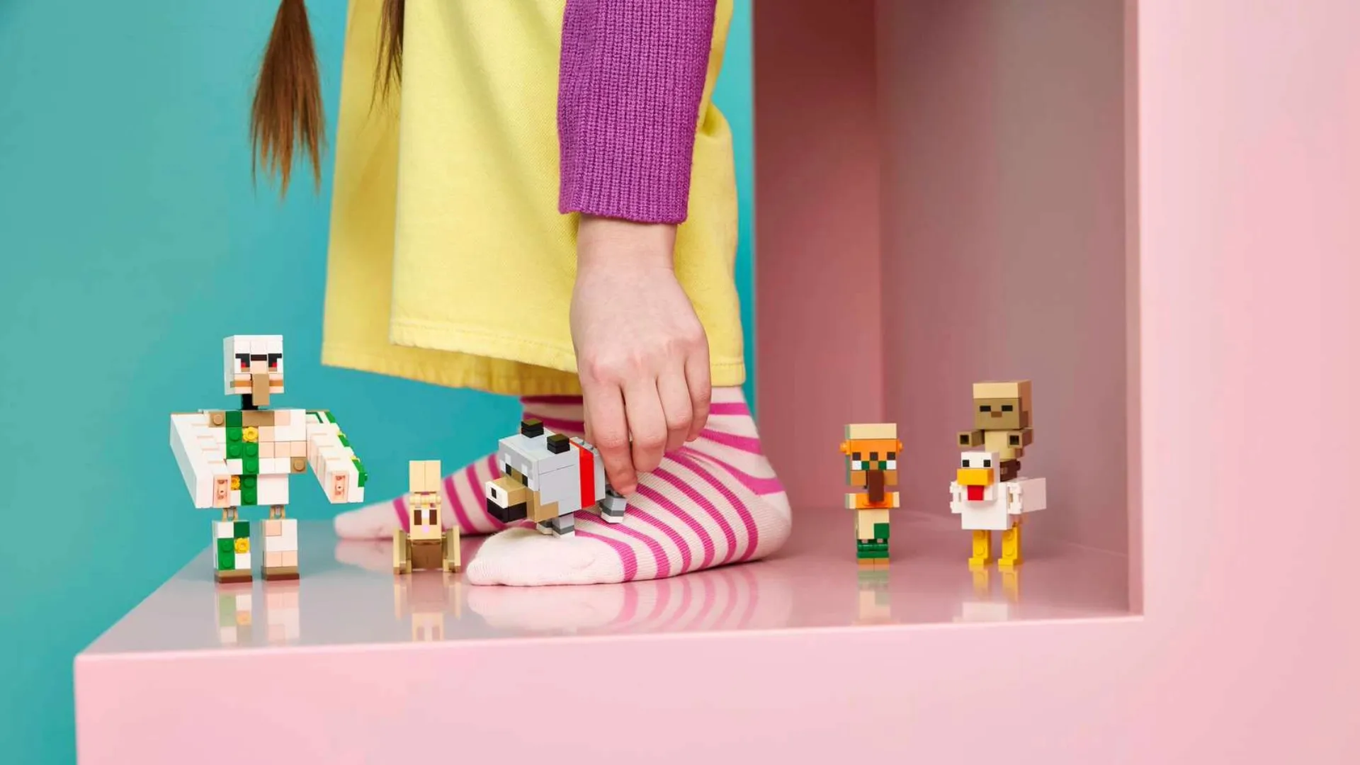 Конструктор LEGO Minecraft Куриный Жокей атака в пустыне (21592)