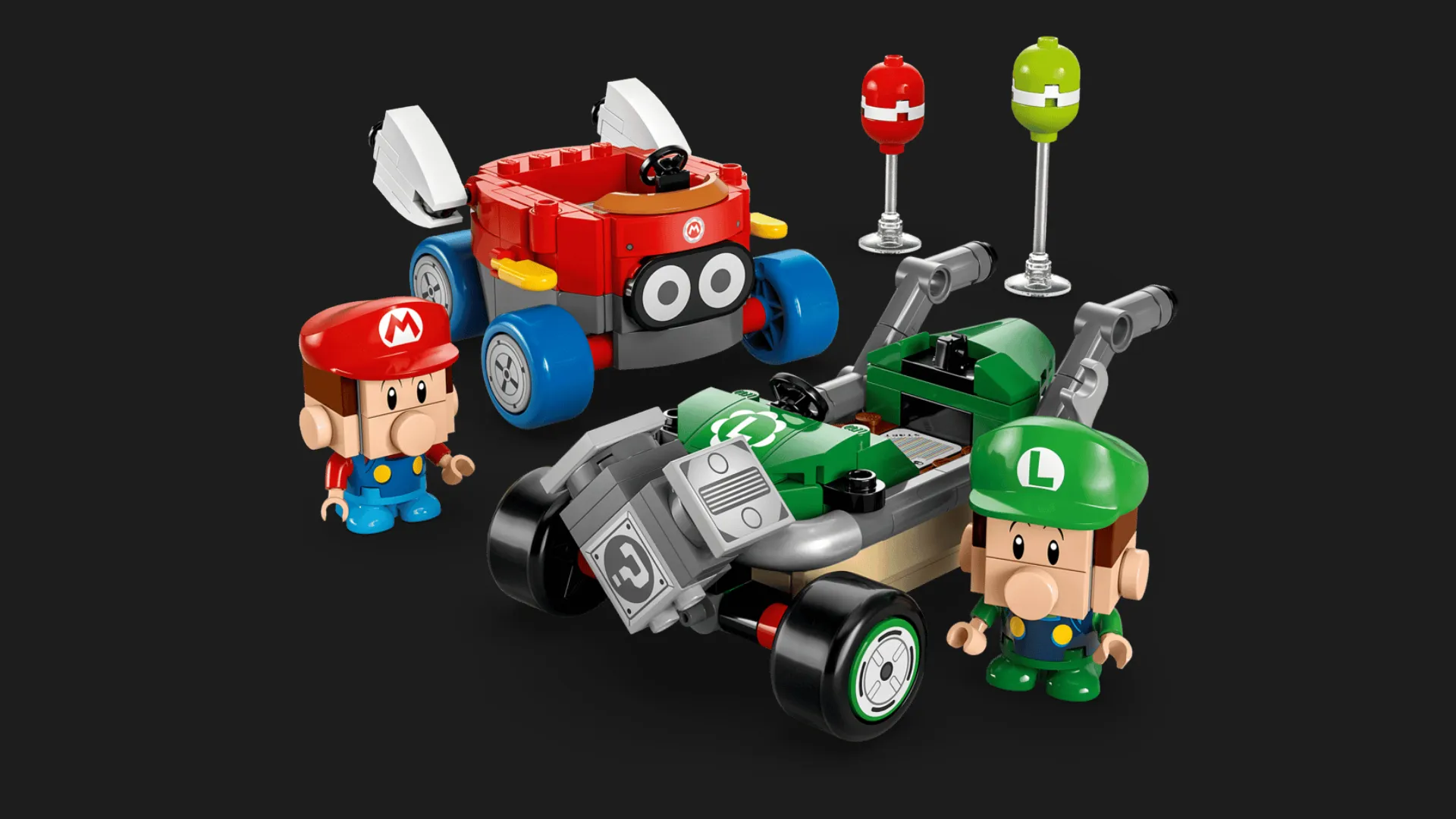 Конструктор LEGO Super Mario/Mario Kart/Baby Mario vs Baby Luigi (72034)