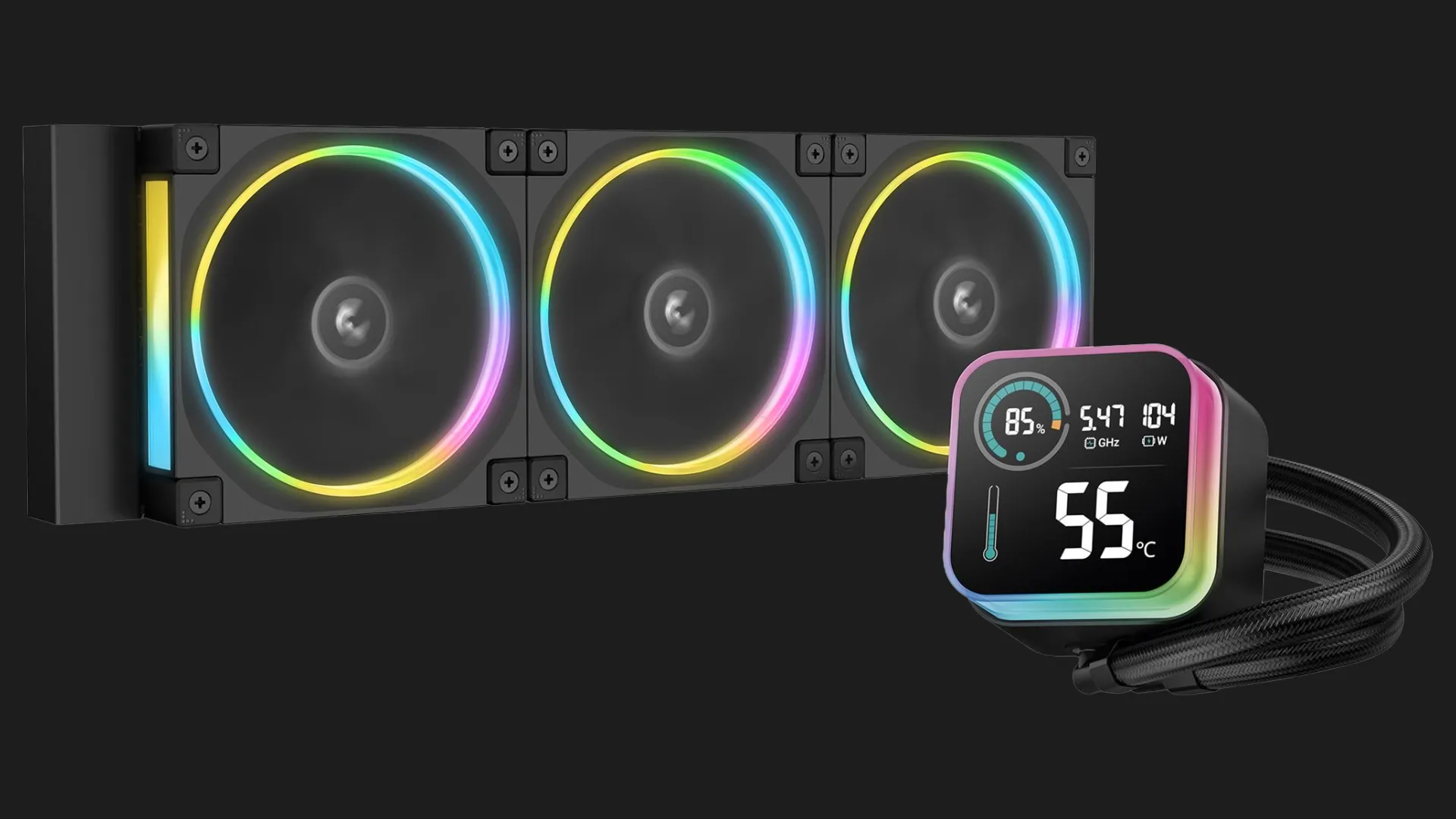 Система водяного охлаждения DeepCool LQ Ultra ARGB 360 (Black) (R-LQ360-BKASMC-G-1)