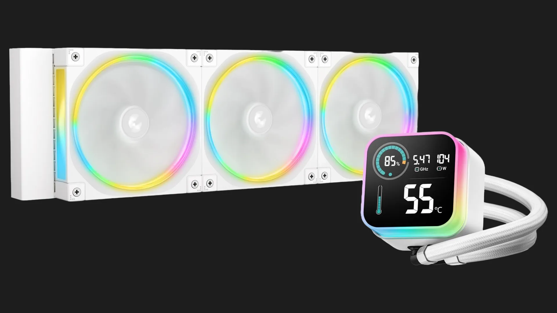 Система водяного охлаждения DeepCool LQ Ultra ARGB 360 (Black) (R-LQ360-BKASMC-G-1)