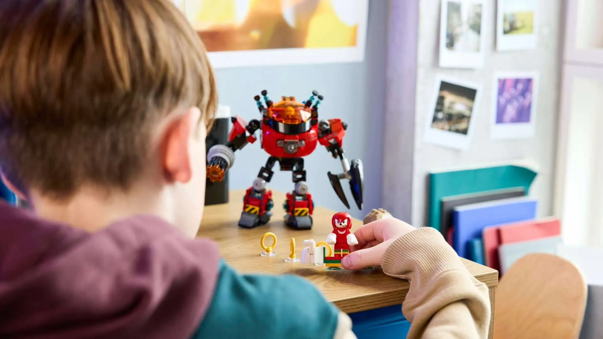 Конструктор LEGO Sonic Knuckles против Dr Eggman Egg Crusher Mech (77005)