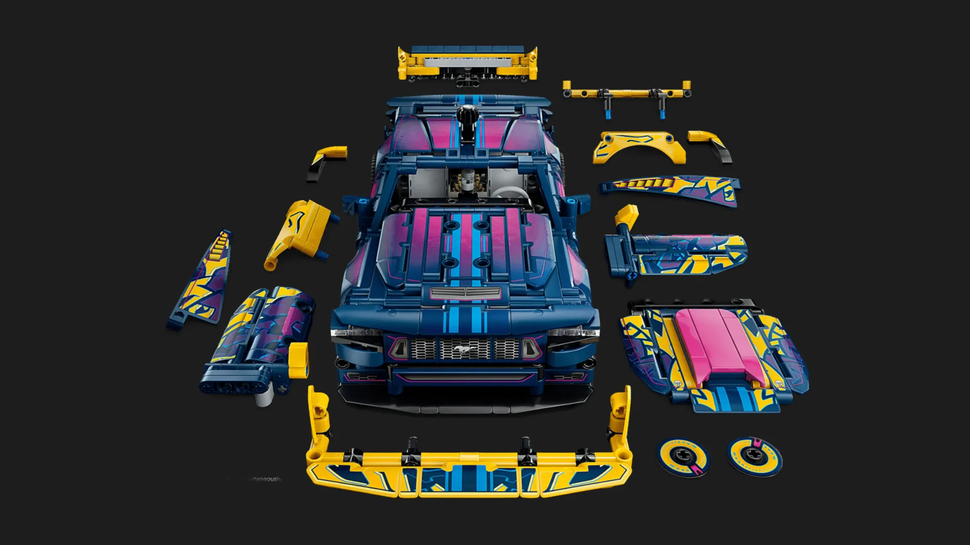 Конструктор LEGO Technic Тюнинг гараж с автомобилем Ford Mustang GT (42236)