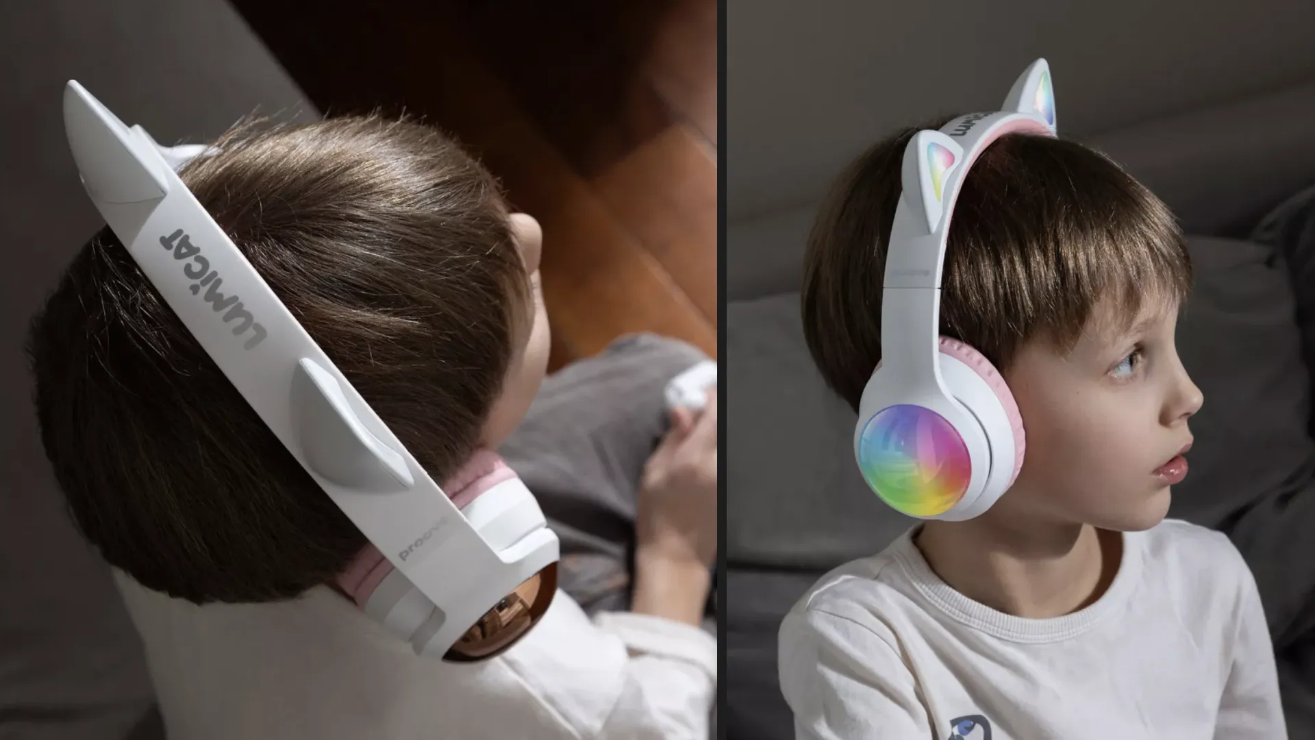 Наушники Proove Kids LumiCat (APP) (White/Pink)