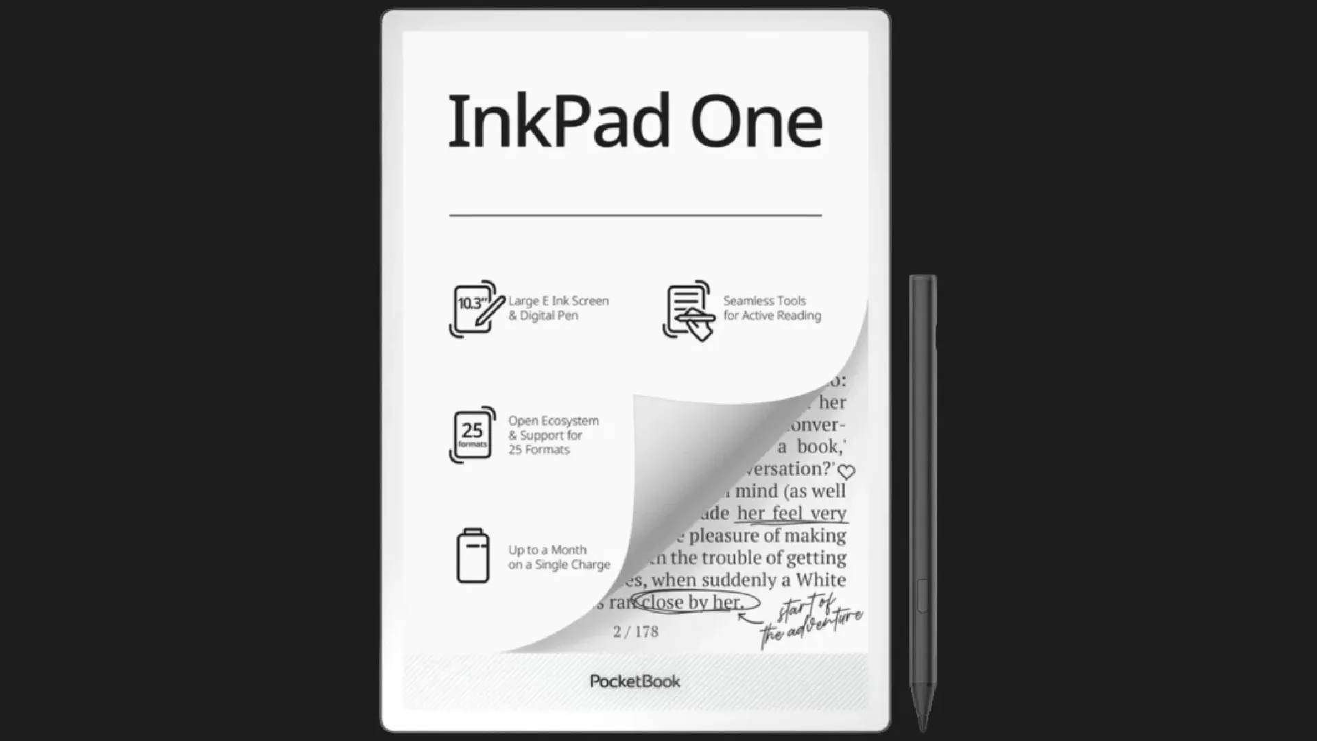 Електронна книга PocketBook 1030 (Matte Black) (PB1030-8-WW)