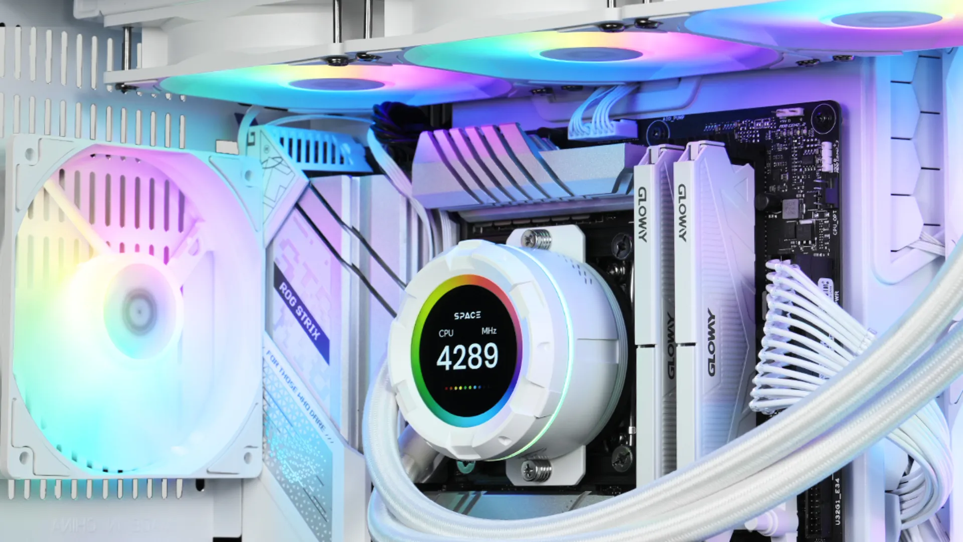 Система водяного охлаждения ID-Cooling Space SL XE 360 LCD (White) (SL360 XE White)