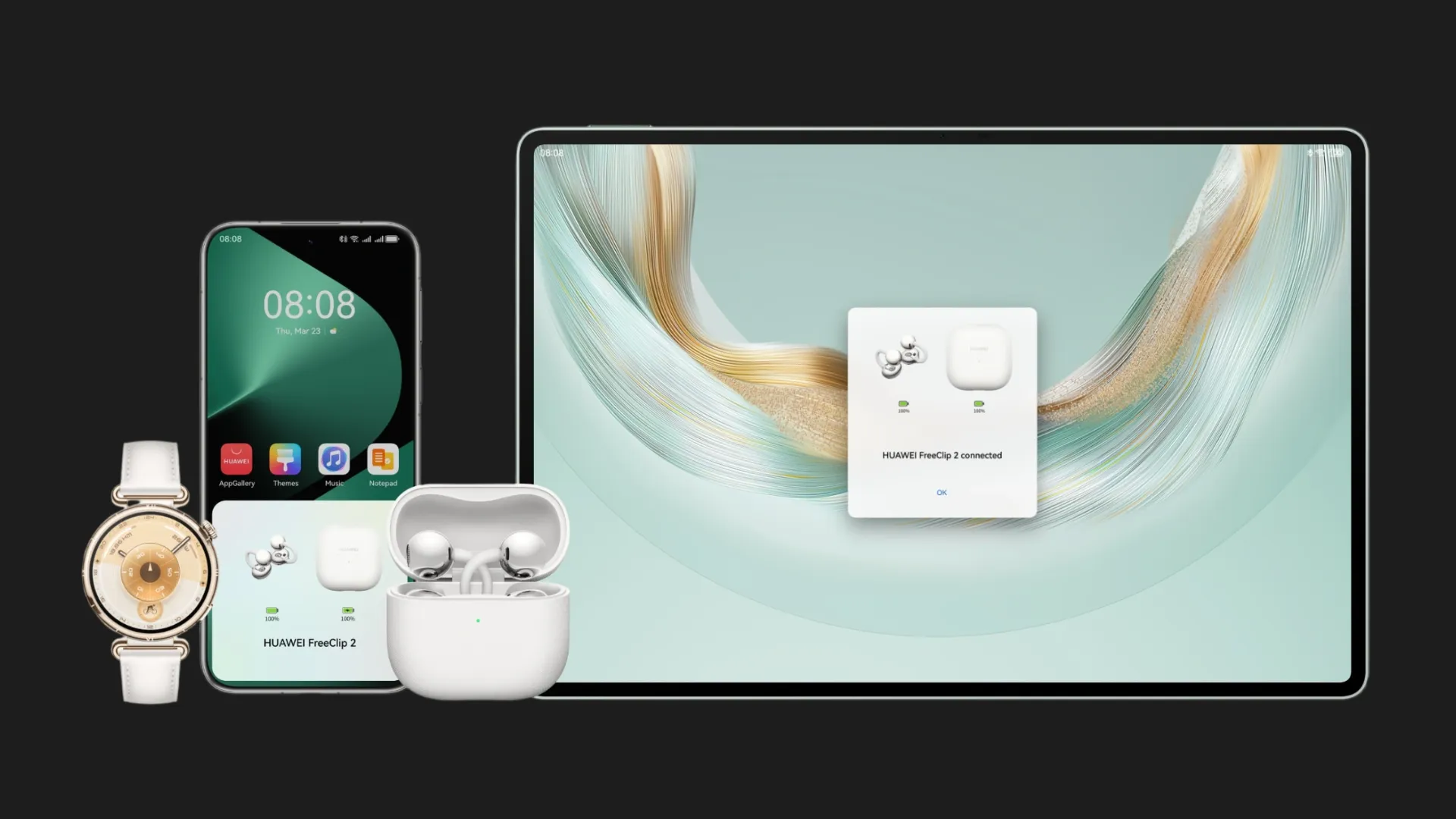 Навушники HUAWEI TWS FreeClip 2 (Black)
