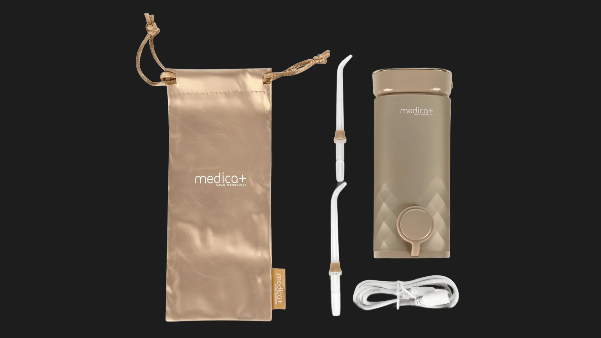 Іригатор портативний MEDICA+ Lux Prowater 10 Soft Touch (Gold)