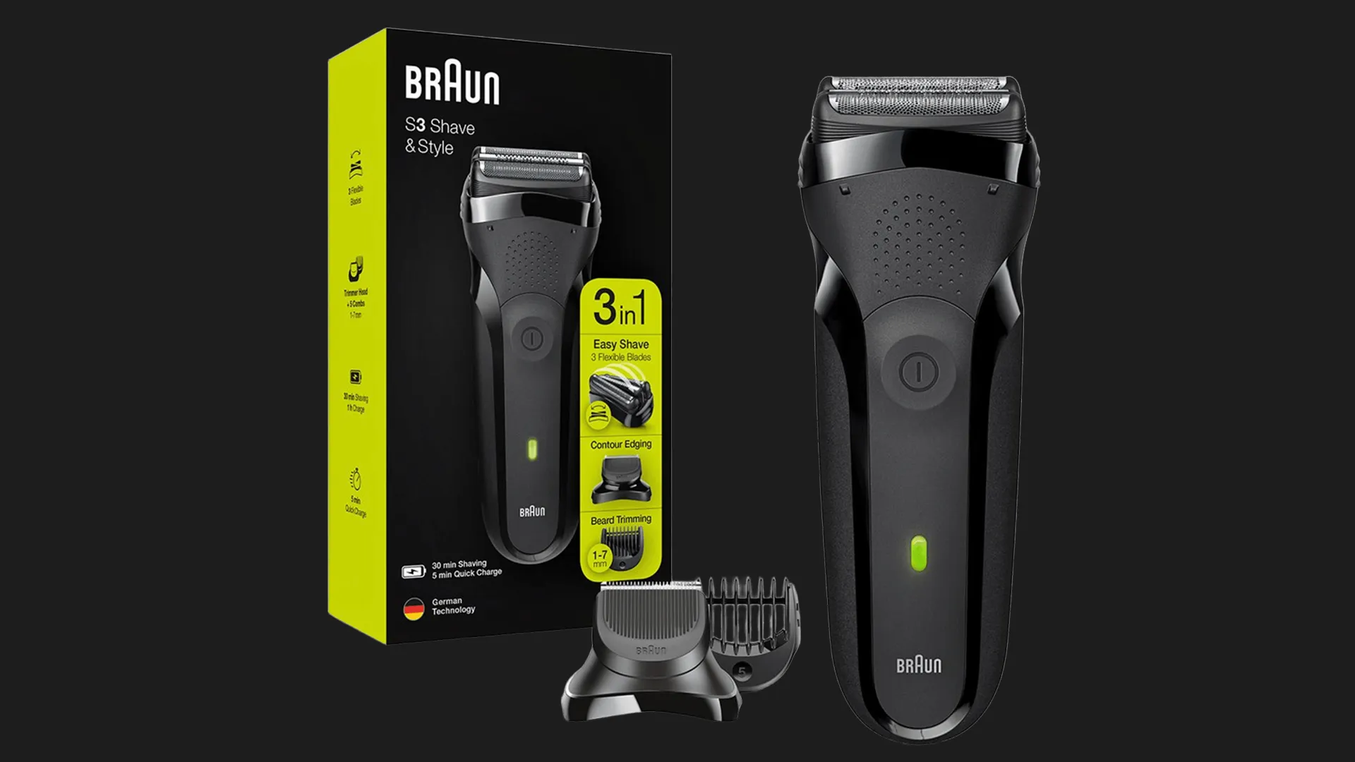 Электрическая бритва Braun Series 3 (300BT) (Black)