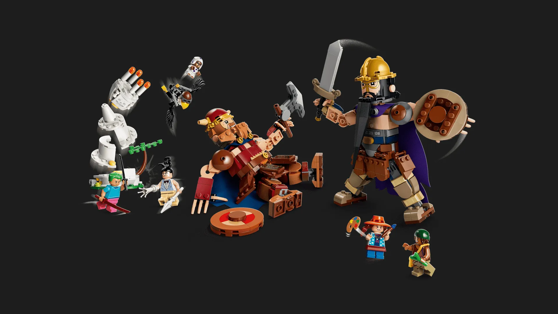 Конструктор LEGO One Piece Доррі проти Броґі: гіганти Малого Саду (75644)