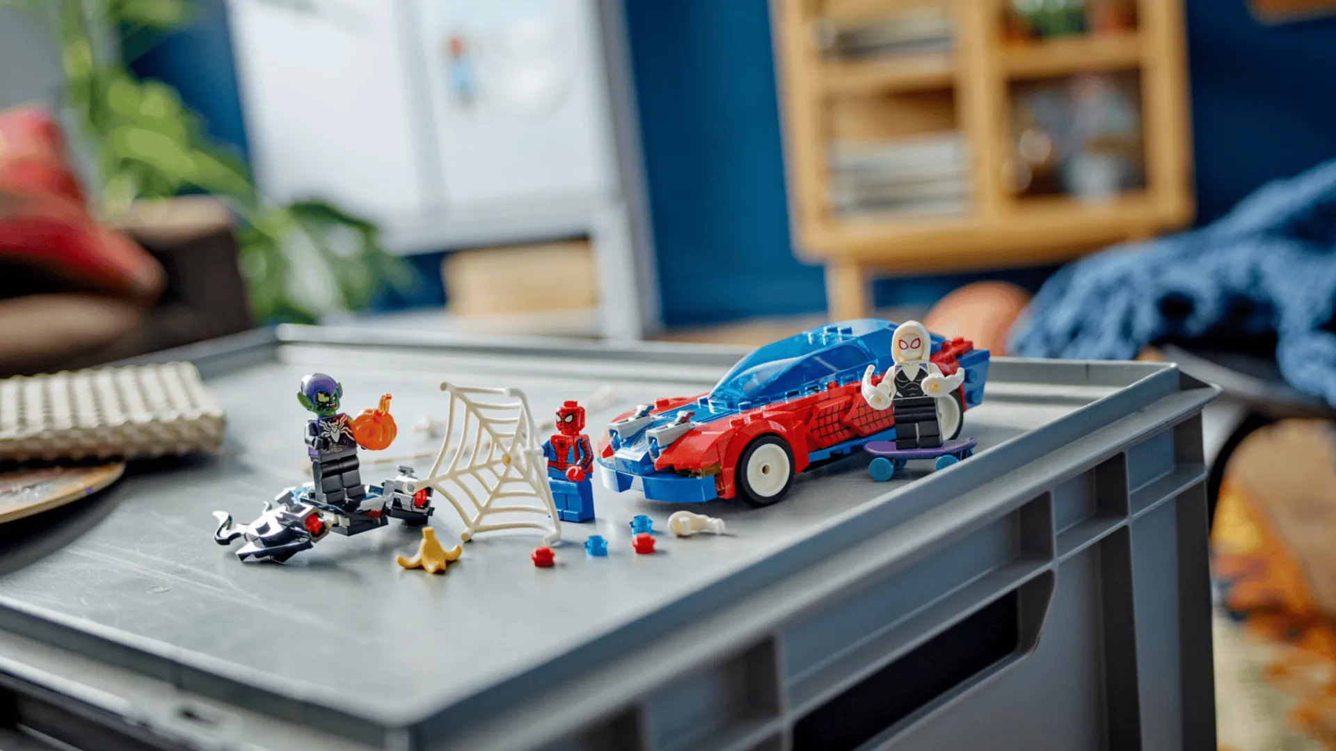 Конструктор LEGO Super Heroes Автомобіль для перегонів Людини-Павука й Зелений Гоблін з отрутою Венома (76279)