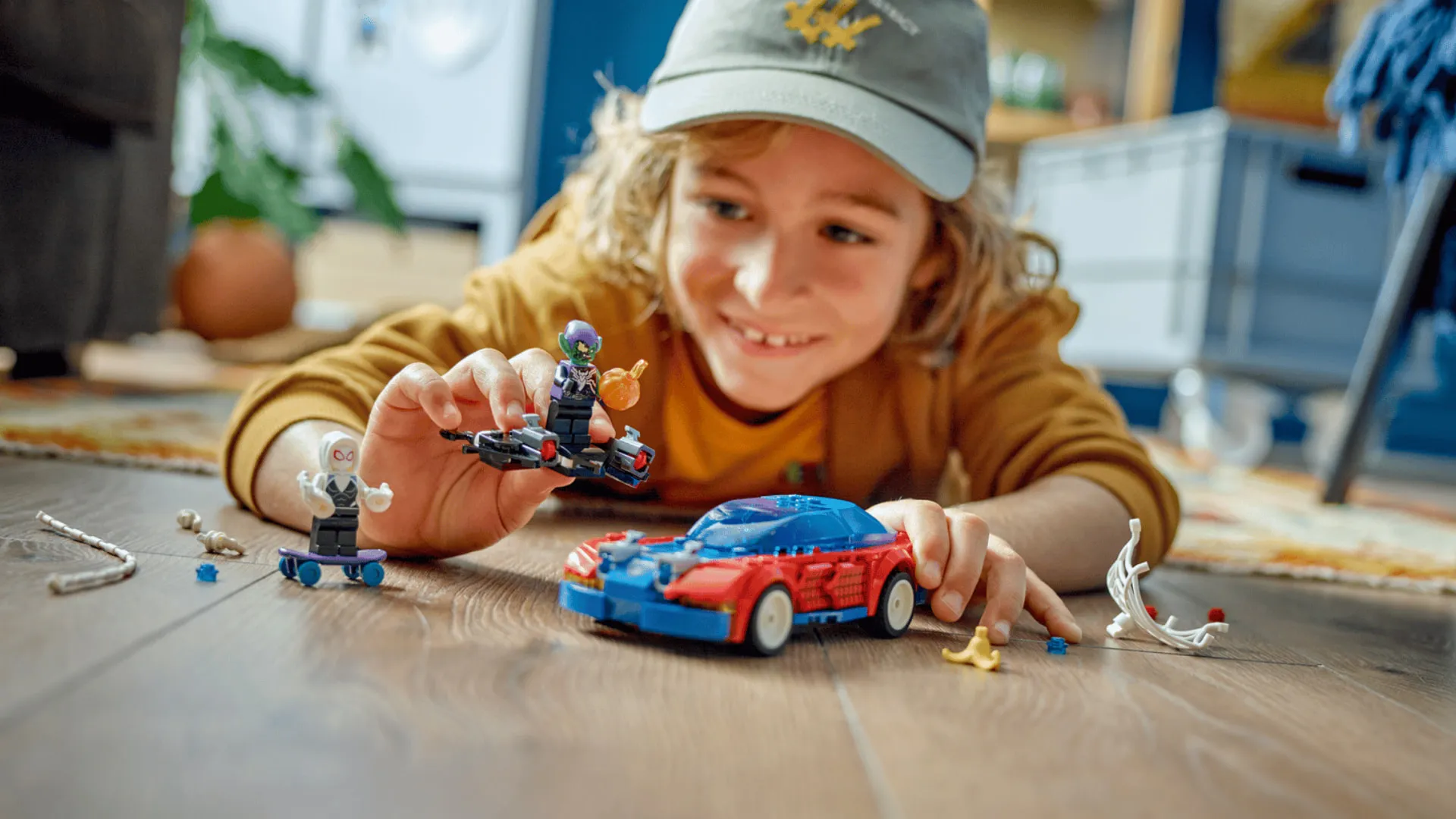 Конструктор LEGO Super Heroes Автомобіль для перегонів Людини-Павука й Зелений Гоблін з отрутою Венома (76279)