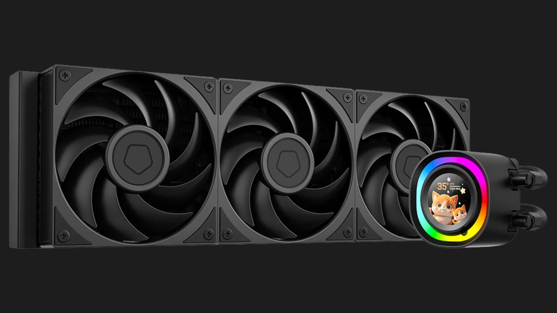 Система водяного охолодження ID-Cooling FX PE 360 LCD (Black) (FX360 LCD PE)