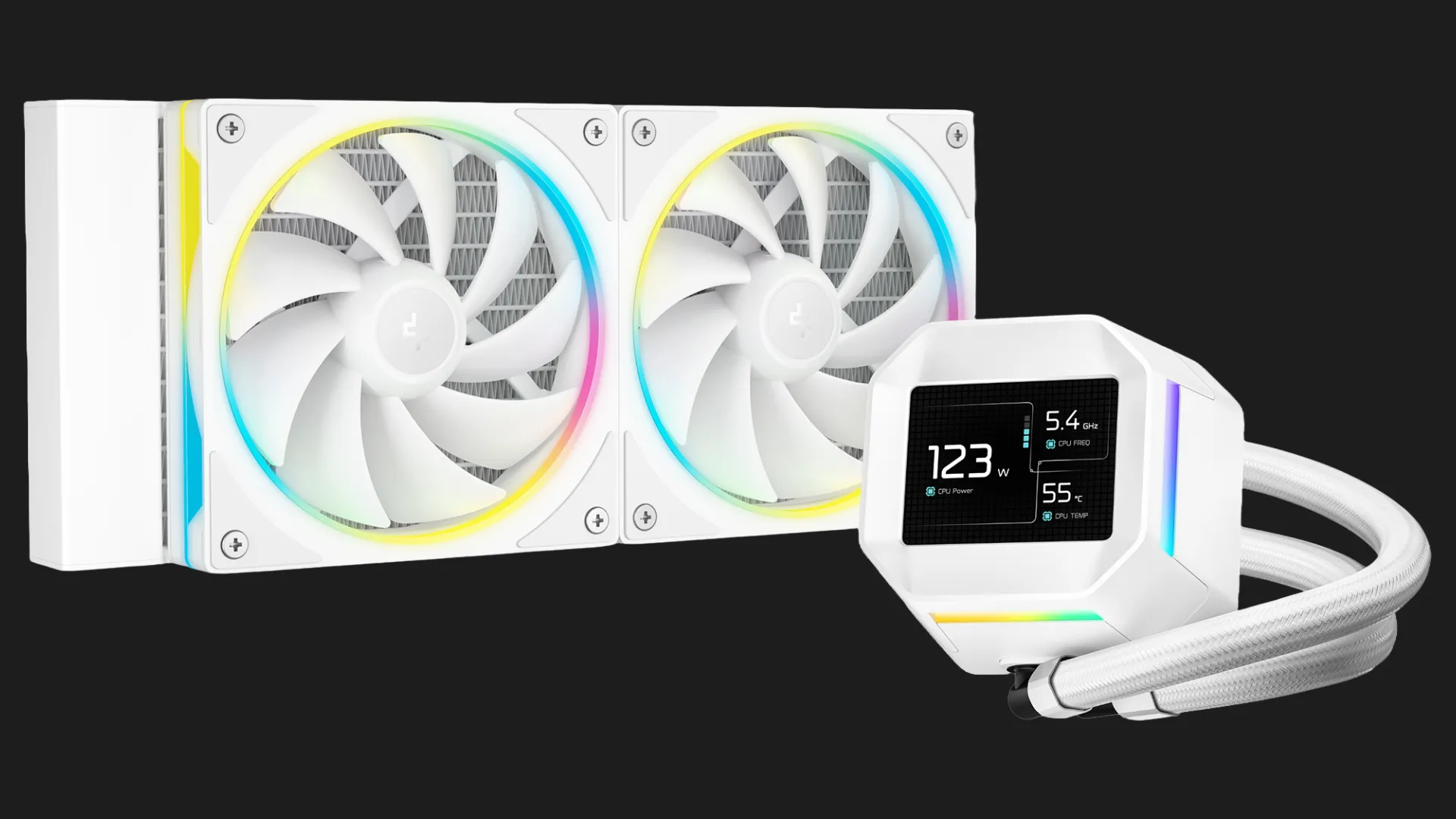 Система водяного охлаждения DeepCool LM WH 240 (White) (R-LM240-WHDMMC-1)