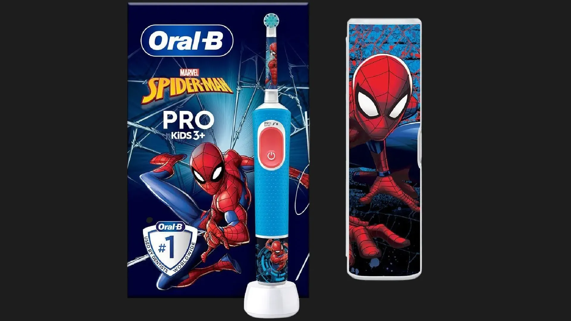 Зубная электрощетка BRAUN Oral-B Kids Spider-Man (D103.413.2KX)
