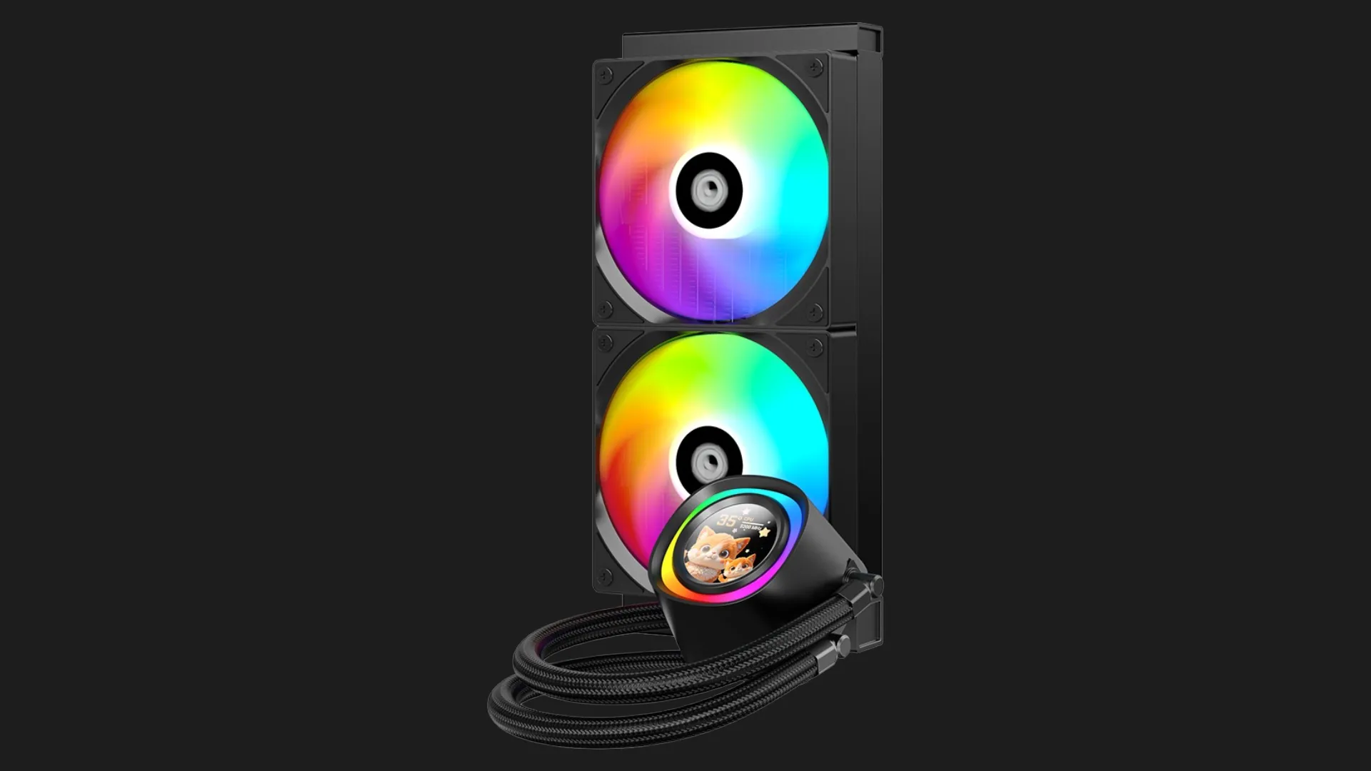 Система водяного охолодження ID-Cooling FX 240 LCD (Black) (FX240 LCD)