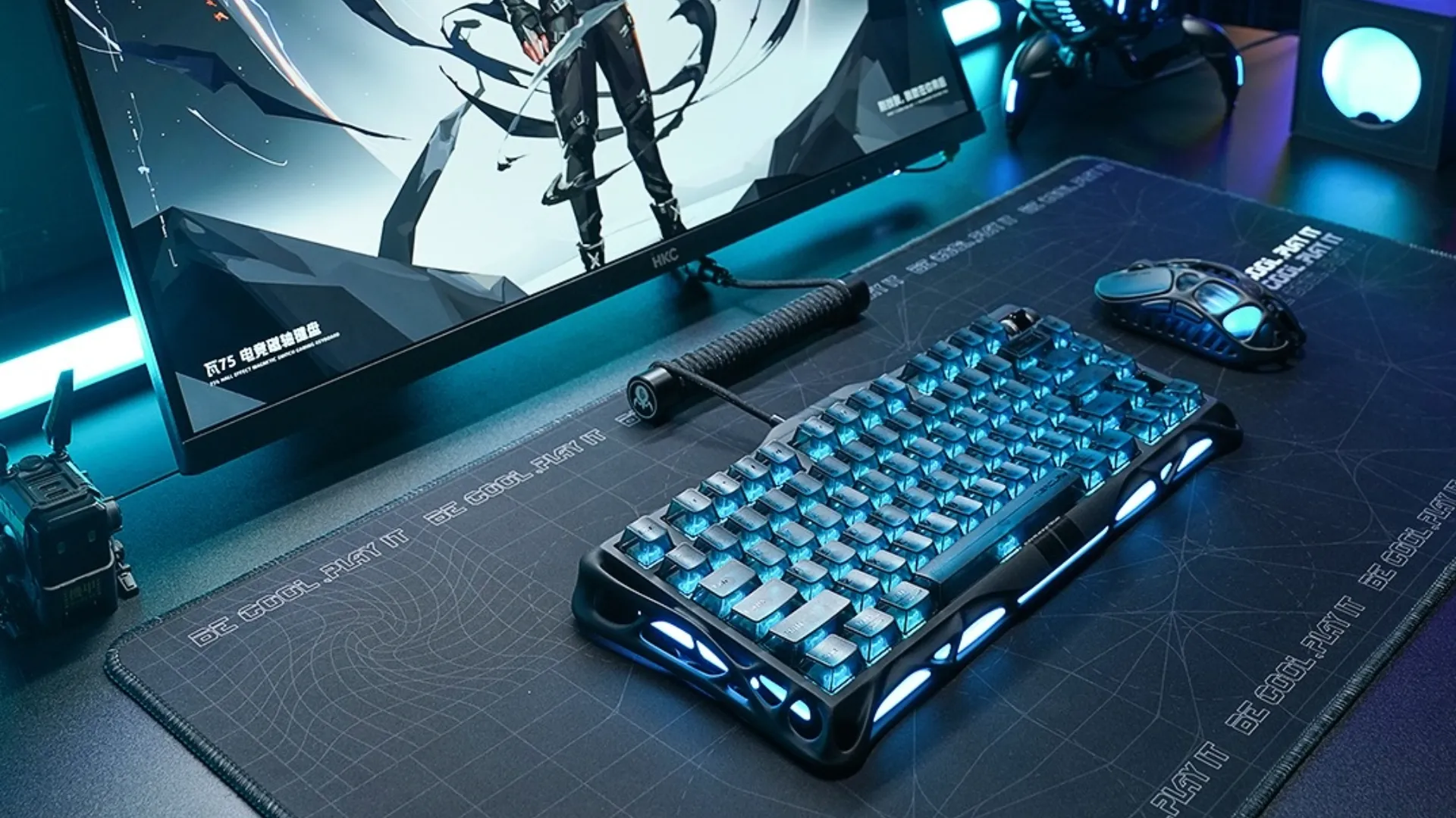 Игровая клавиатура магнитная GravaStar Mercury V75 80keys Magnetic Jade Pro 8K USB-A RGB Stealth (Black) (GSV75_XTAL_BLK)