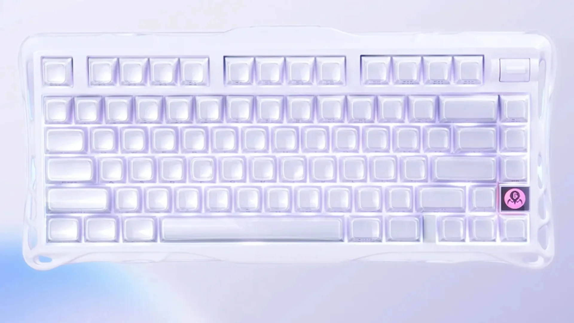 Клавиатура механическая GravaStar Mercury K1 80keys GravaStar x Kailh Cheery Pink BT/WL/USB (Lavender Violet) (GSK1_PL)