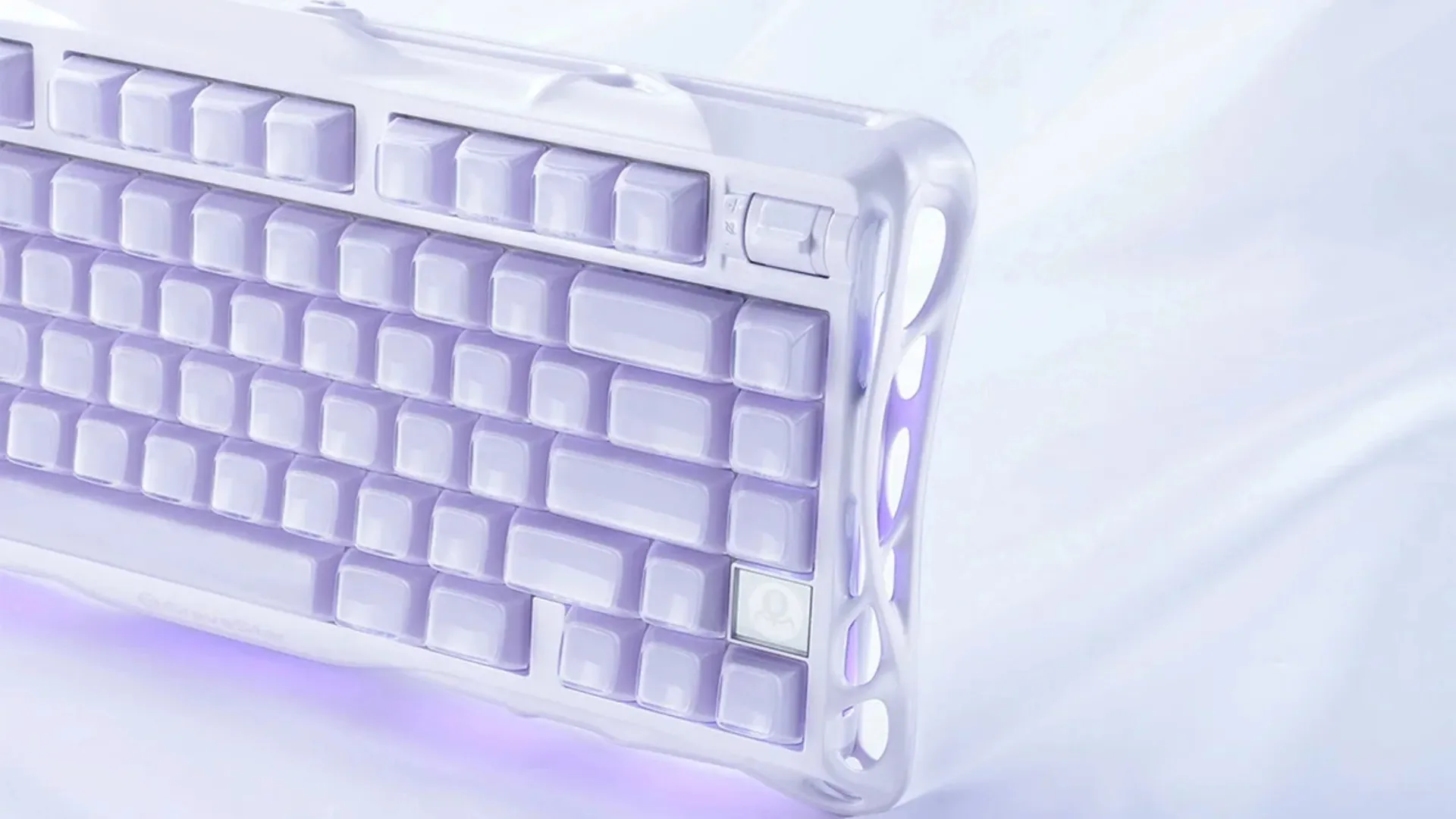 Клавиатура механическая GravaStar Mercury K1 80keys GravaStar x Kailh Cheery Pink BT/WL/USB (Lavender Violet) (GSK1_PL)