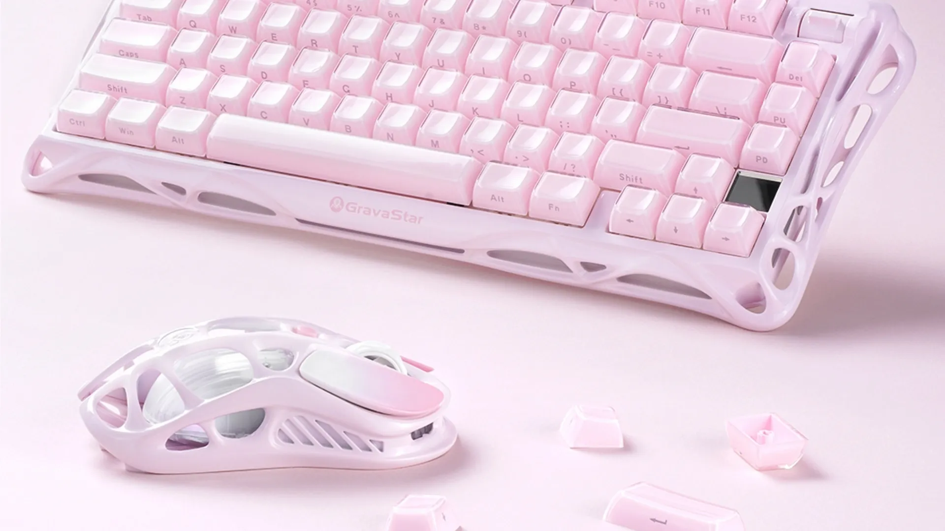Миша GravaStar Mercury M1 Pro magnesium alloy body BT/WL/USB-A RGB Sakura (Pink) (GRAVASTARM1PRO_PNK)