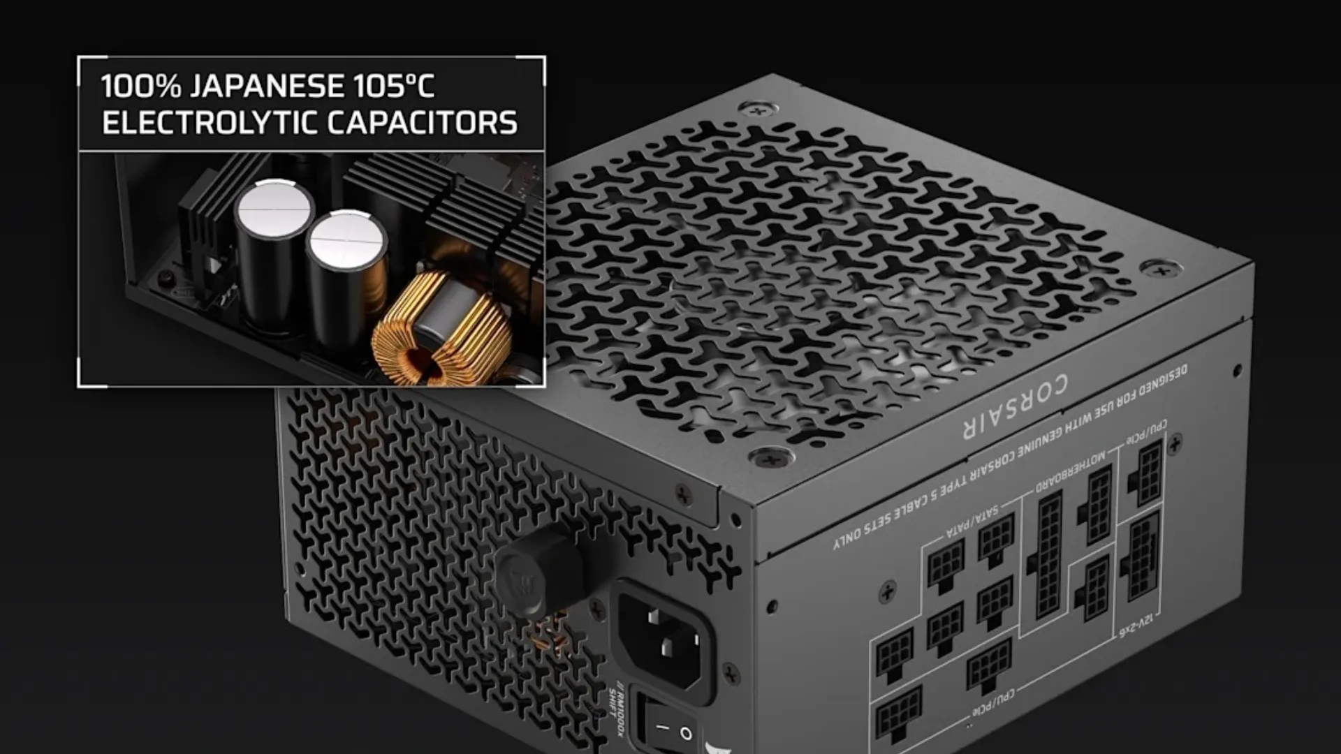 Блок живлення Corsair RM1000x Shift ATX 3.1 1000W (CP-9020300-EU)