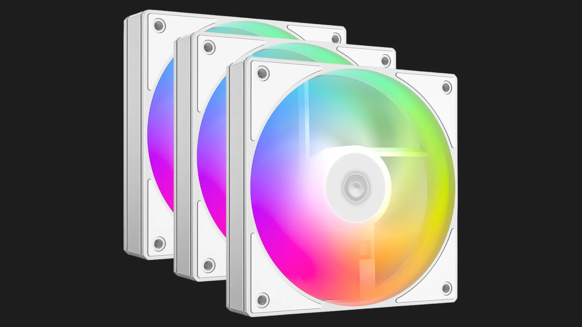 Вентилятор ID-Cooling AS-120-ARGB-W KIT x3 120 (White) (AS-120-ARGB-W TRIO)