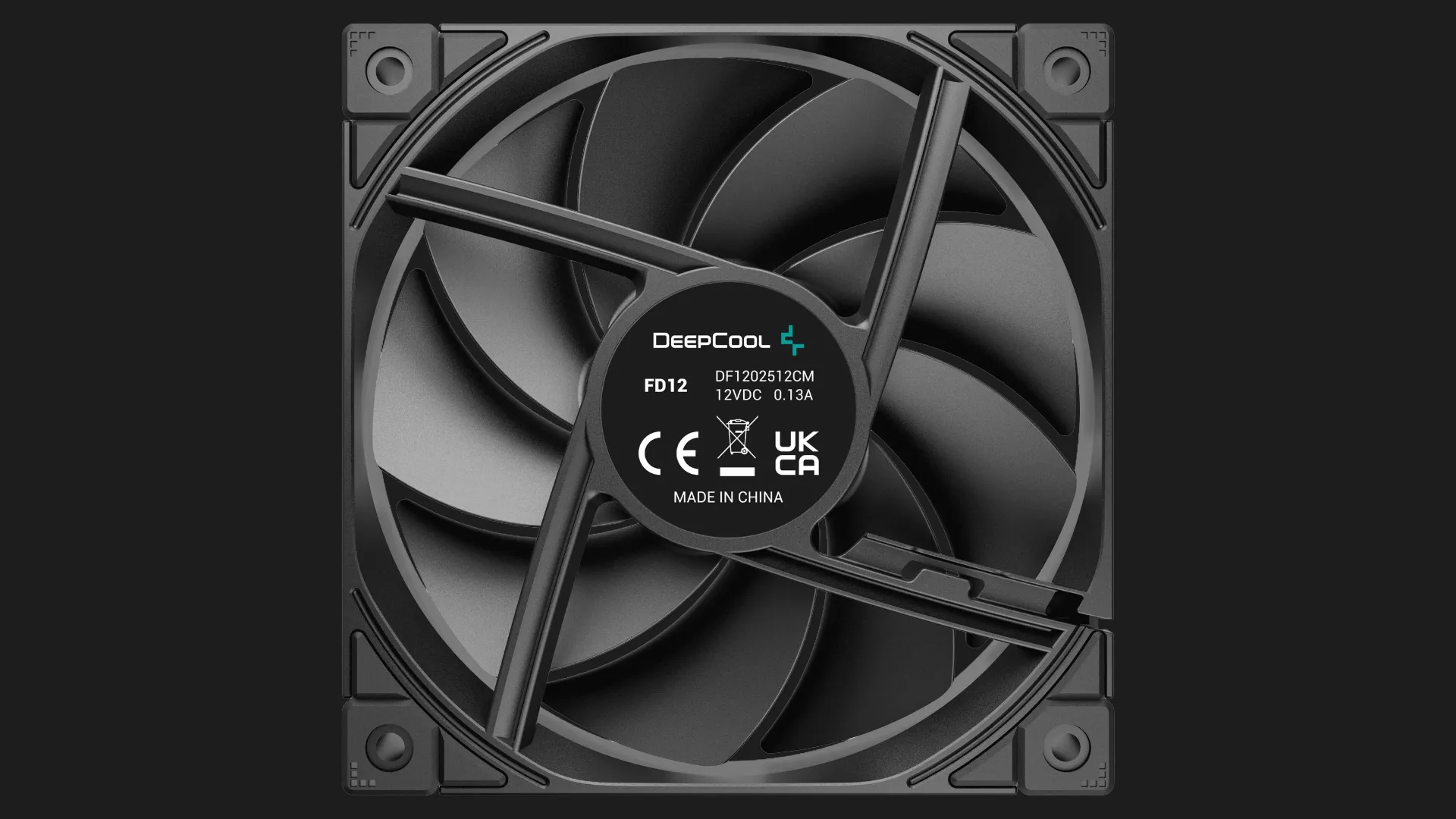 Вентилятор DeepCool FD12 120 (Black) (R-FD12-BKNPN1-G)
