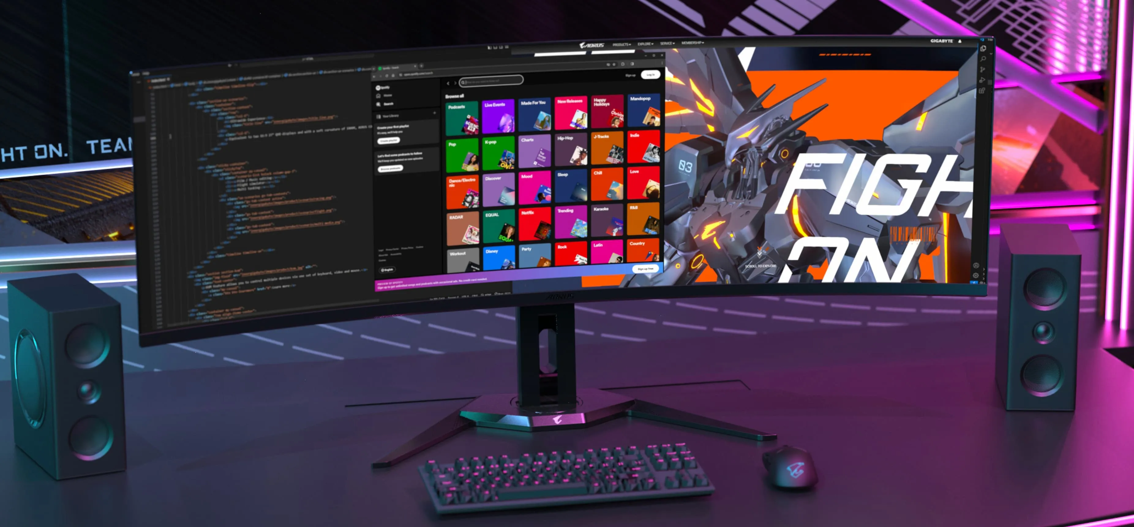 Монитор GIGABYT 49" OLED 144Hz AORUS CO49DQ (UA)
