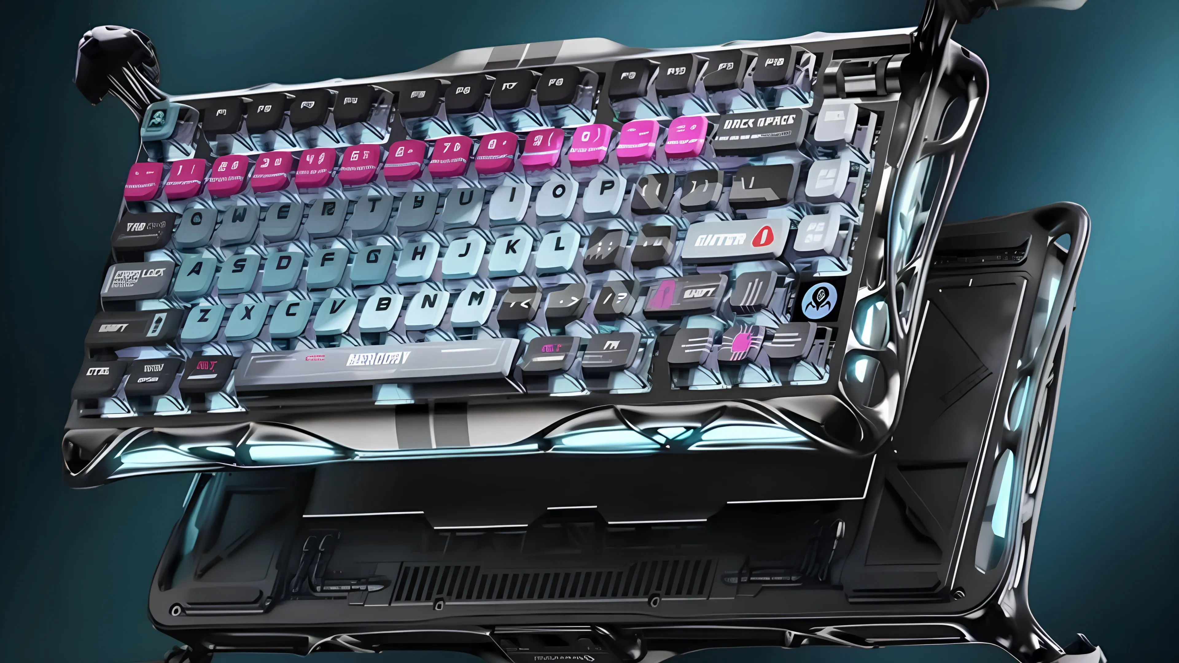 Игровая клавиатура магнитная GravaStar Mercury V75 Pro 80keys Magnetic Jade Gaming 8K USB-A RGB Cyberpunk (Gray)