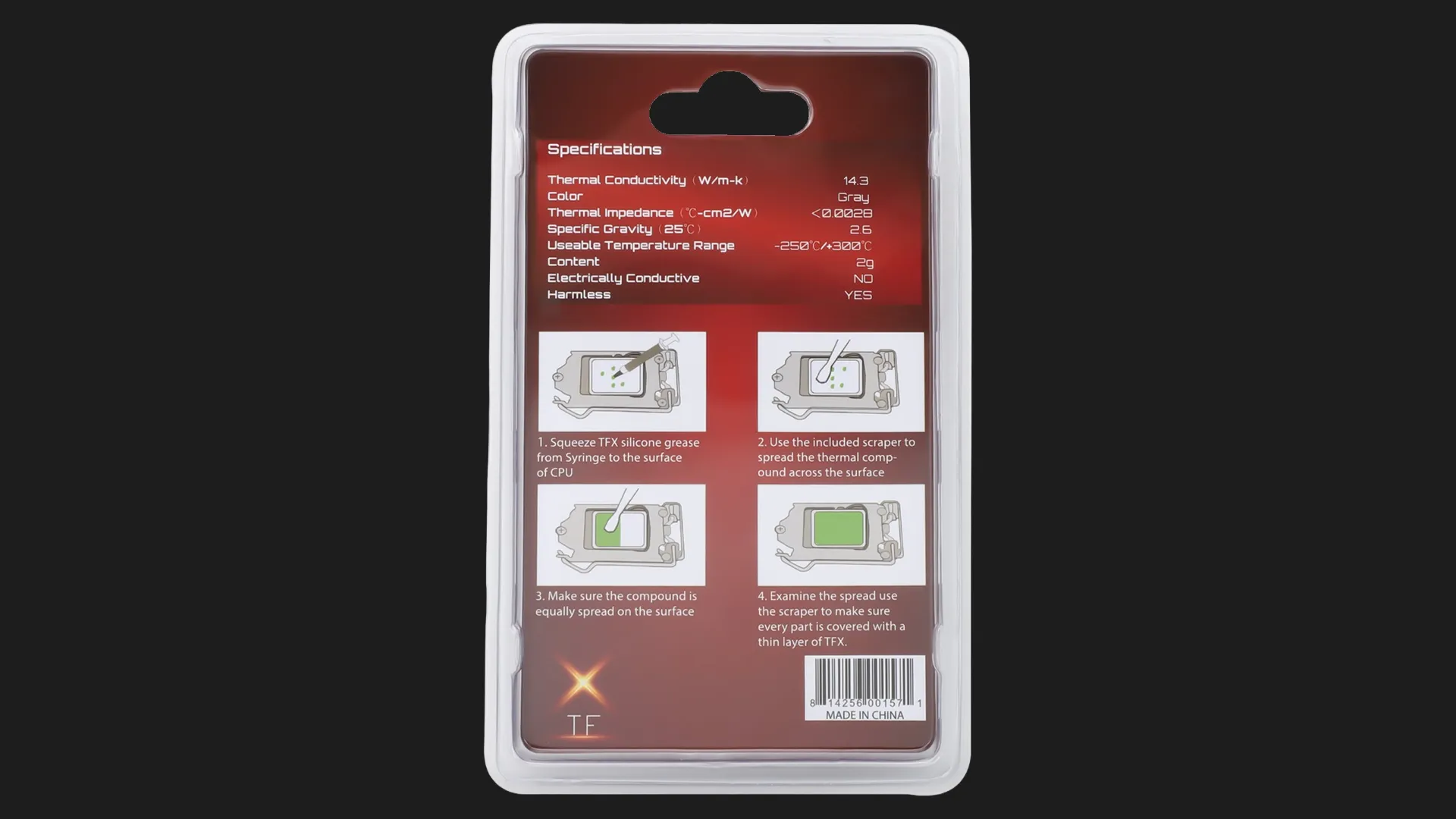 Термопаста Thermalright TFX 2 г