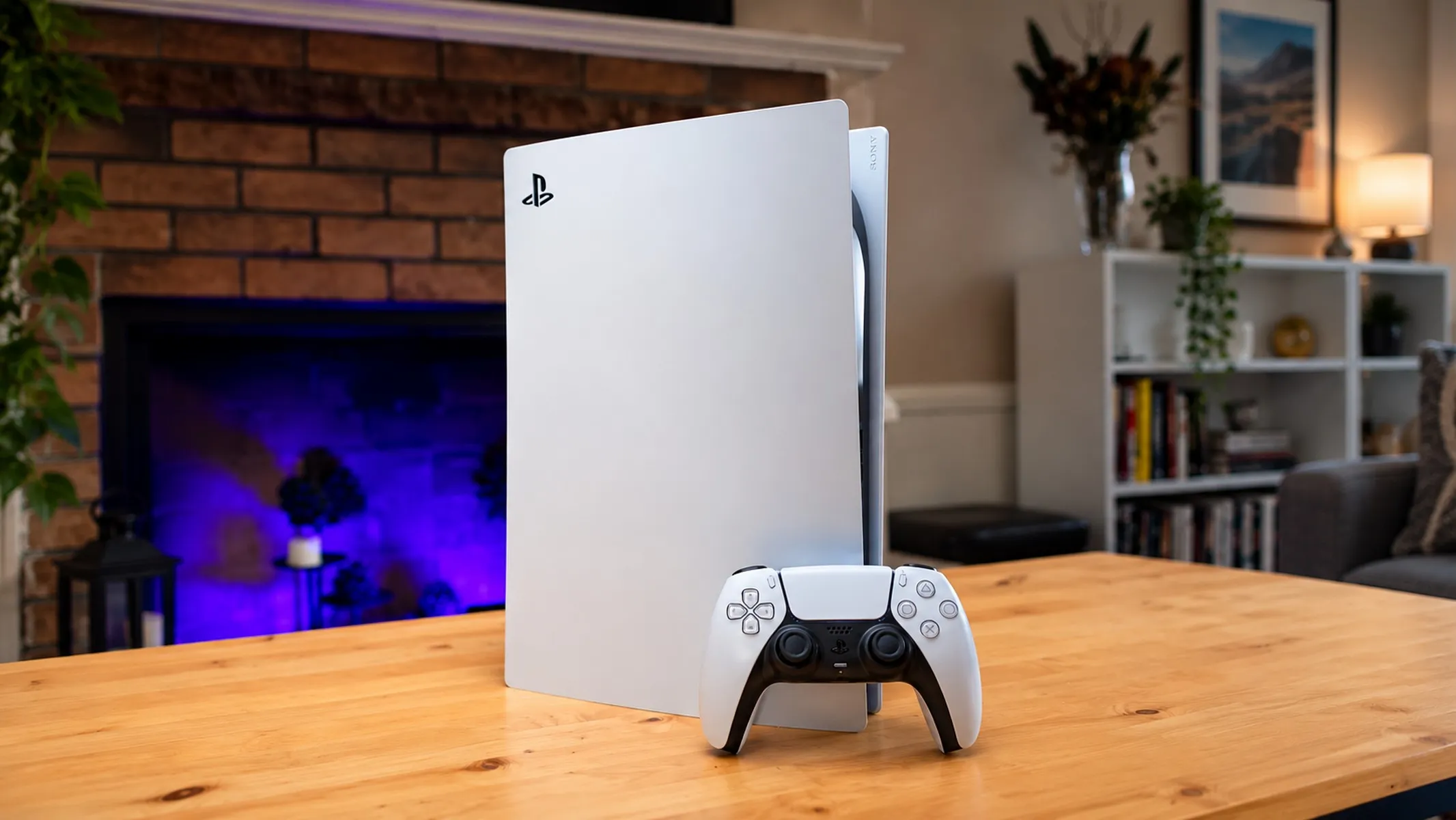 Sony PlayStation 5 Slim на столе