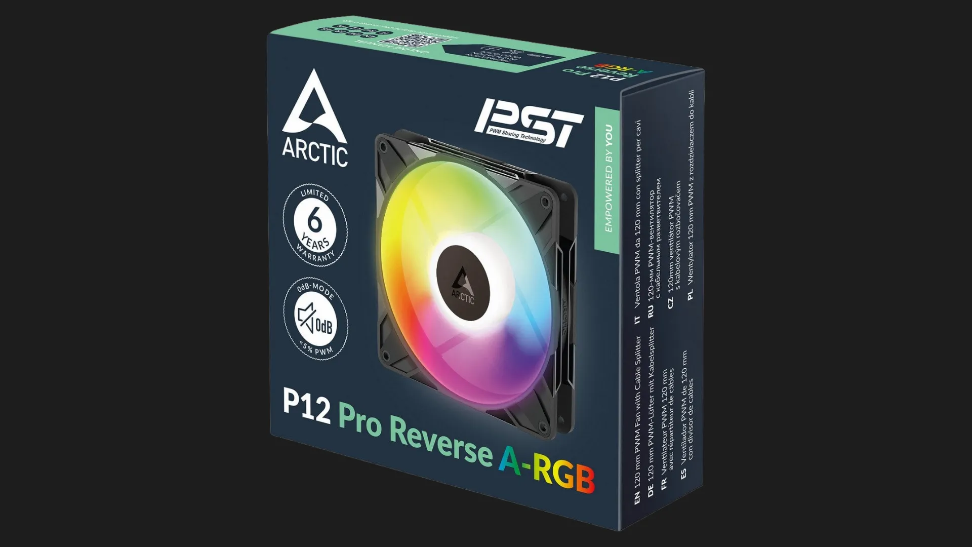 Вентилятор Arctic P12 Pro ARGB 120 (Black) (ACFAN00322A)