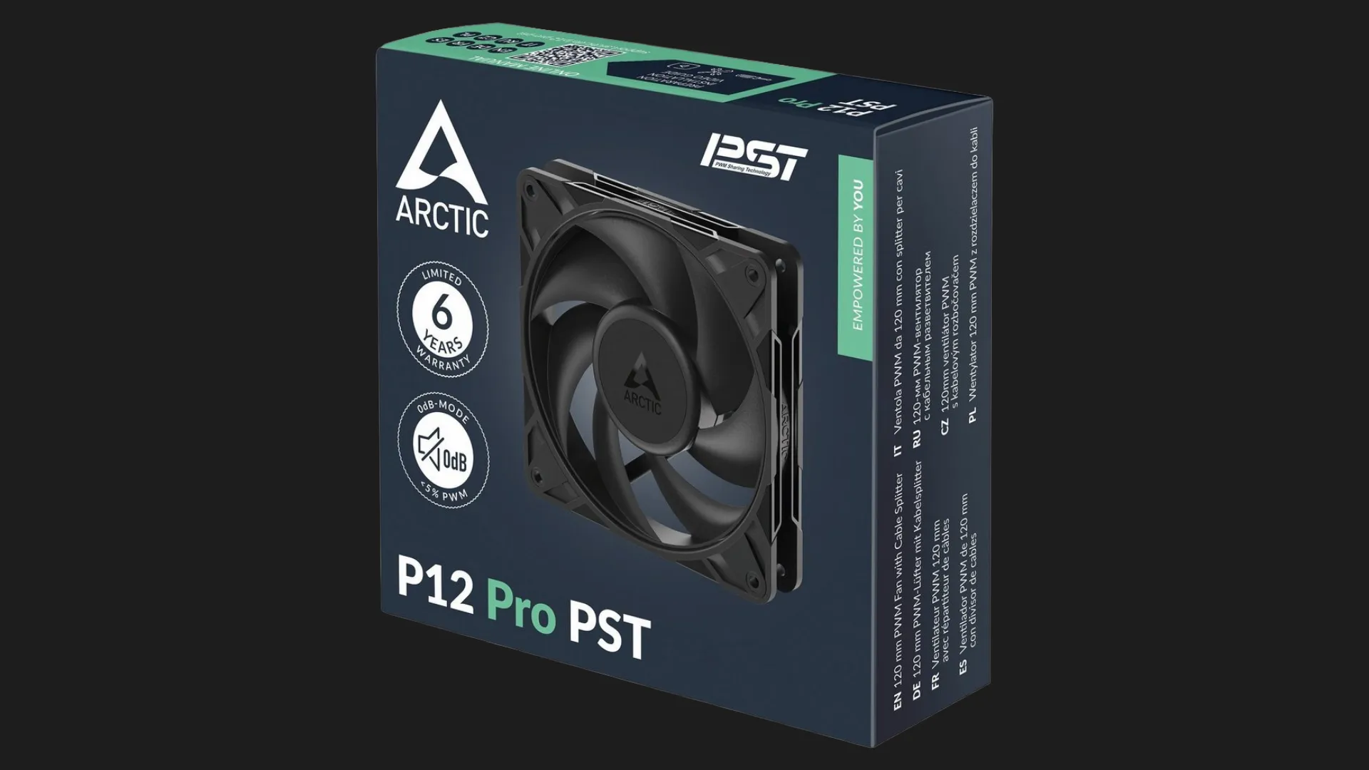 Вентилятор Arctic P12 Pro PST 120 (Black) (ACFAN00306A)