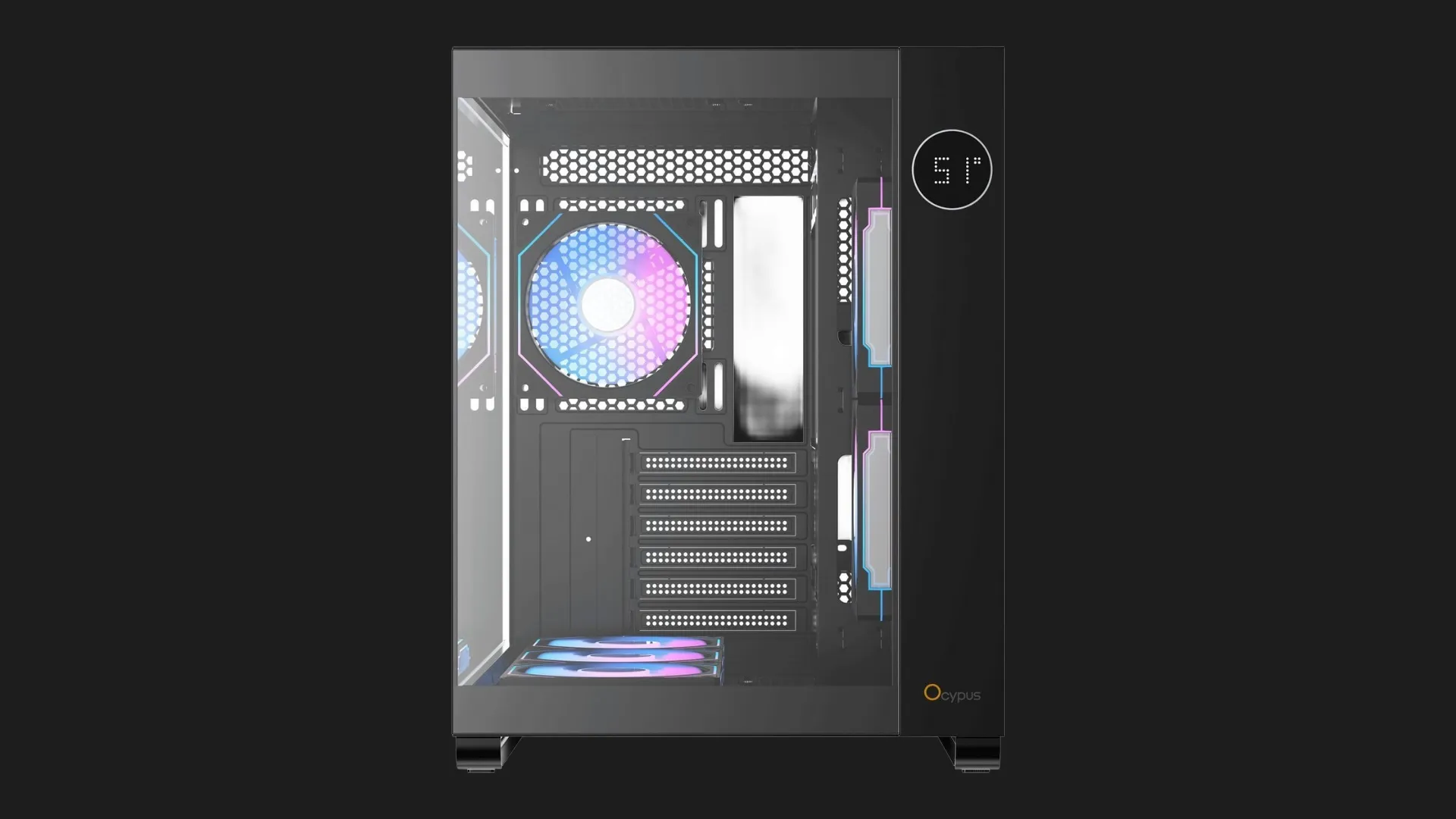 Корпус OCYPUS IOTA C70 ARGB (Black) (IOTA-C70-BKD600XX-GL)