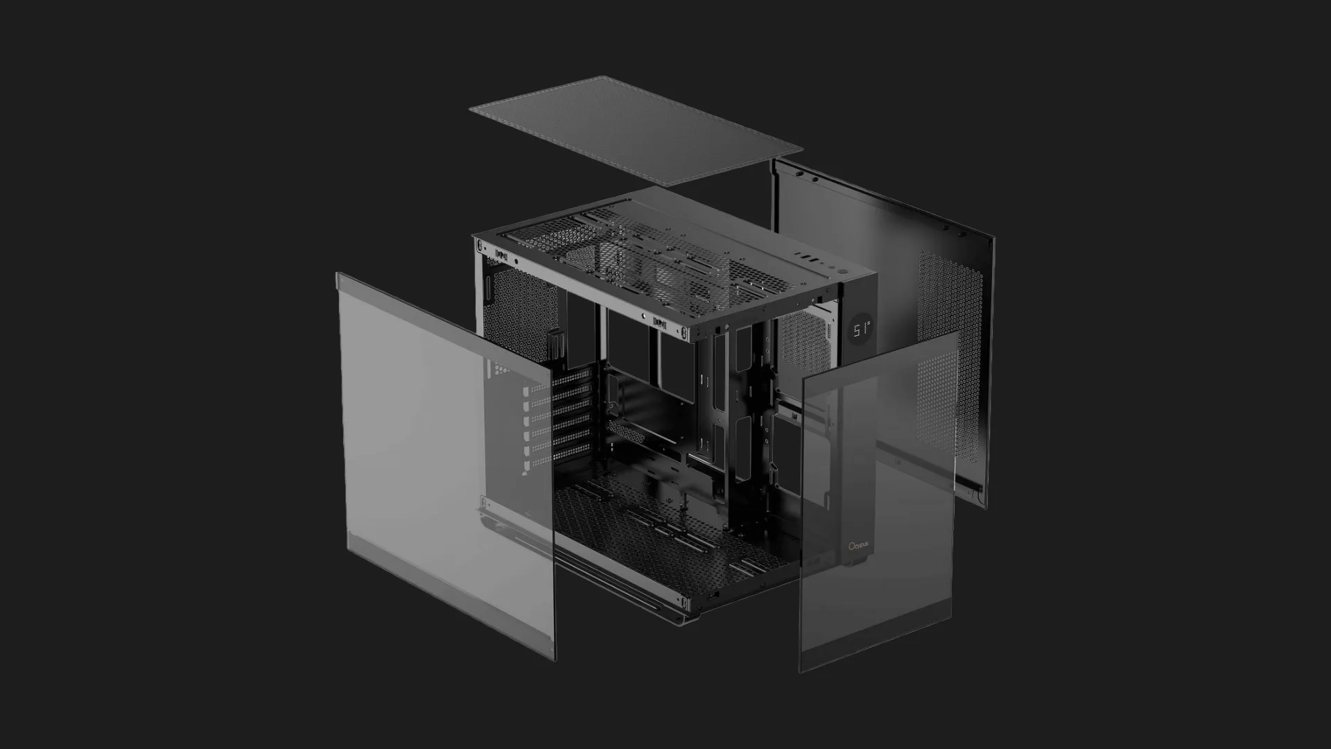 Корпус OCYPUS IOTA C70 ARGB (Black) (IOTA-C70-BKD600XX-GL)