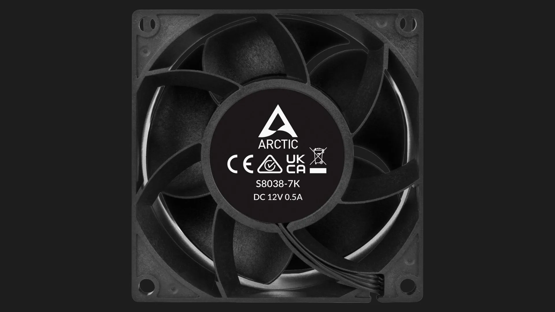 Вентилятор Arctic S8038-7K KIT x4 80 (Black) (ACFAN00292A)