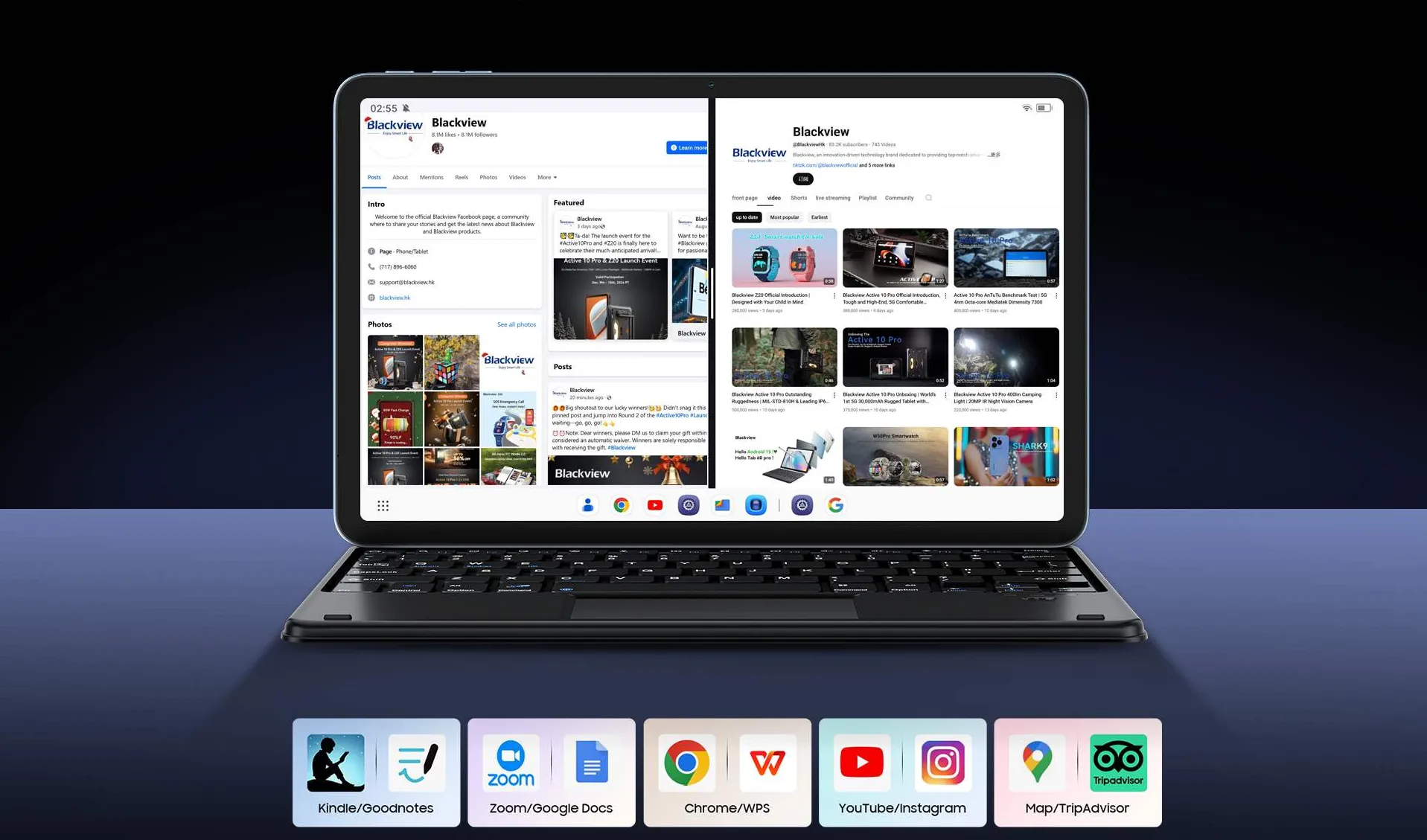 Планшет Blackview Mega 2 6/256GB (Gray) (UA)